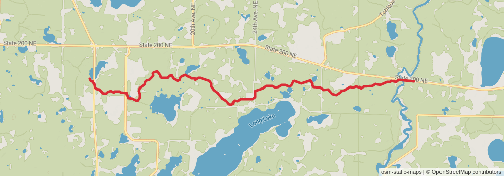 American Perimeter Trail - North Country Primary stage 190 Map
