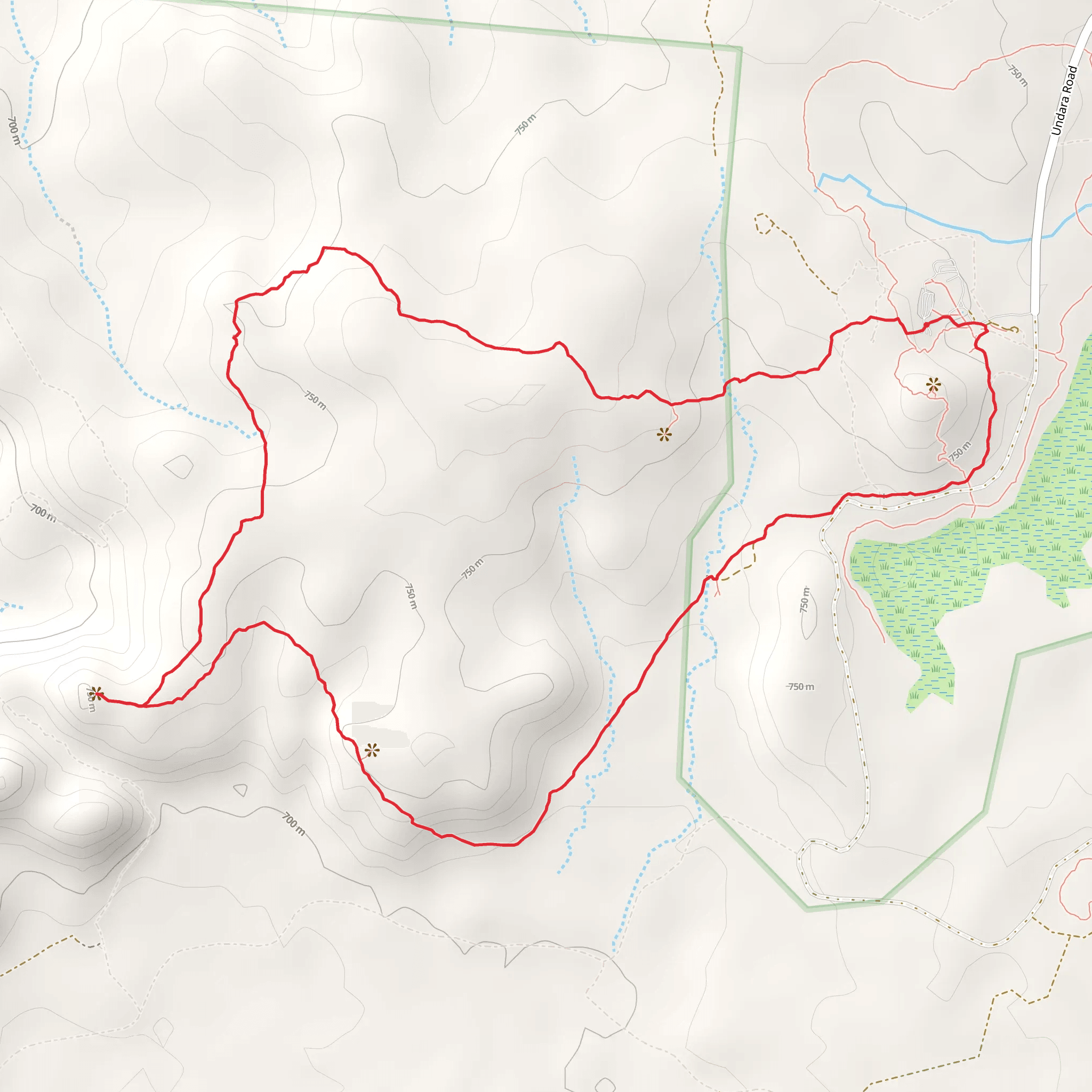 Rosella Plains Lookout Trail mobile static map