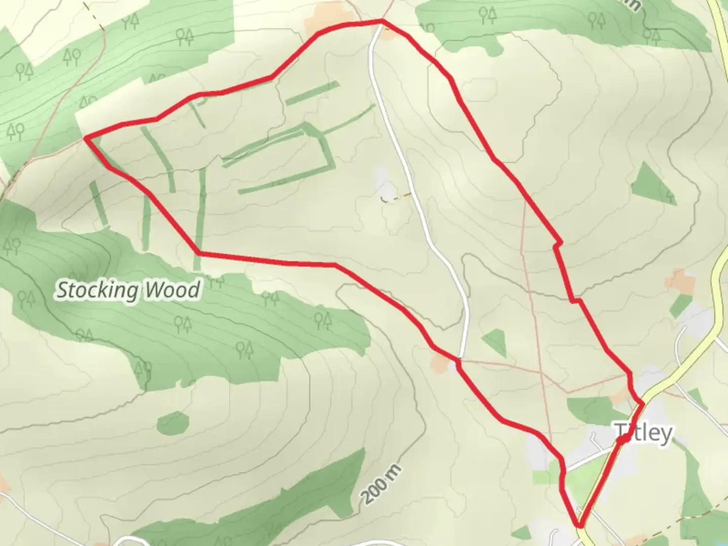 An image depicting the trail Titley and Mortimer Trail and its surrounding area.