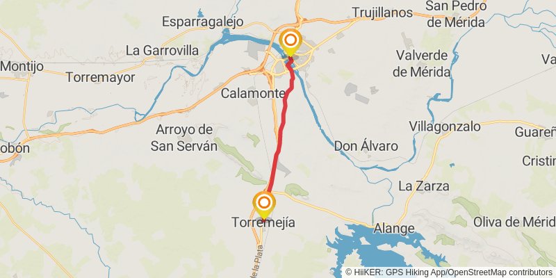 Via de la Plata stage 11 Map