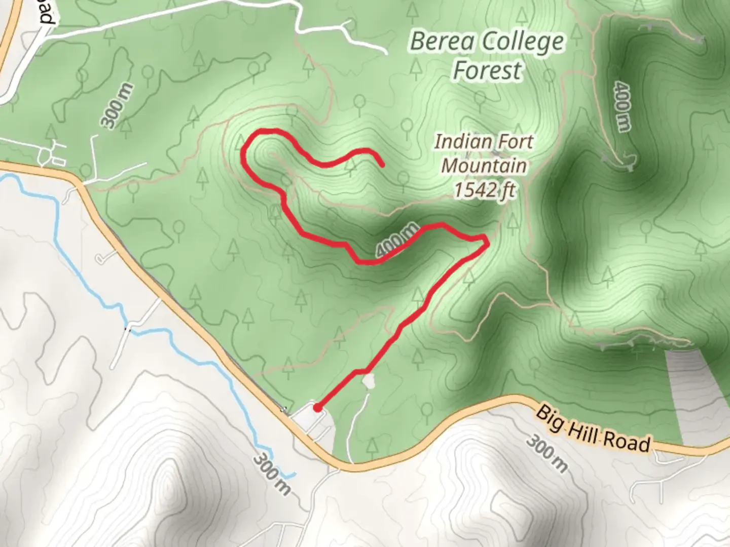 An image depicting the trail Walcut and Indian Fort Trail and its surrounding area.
