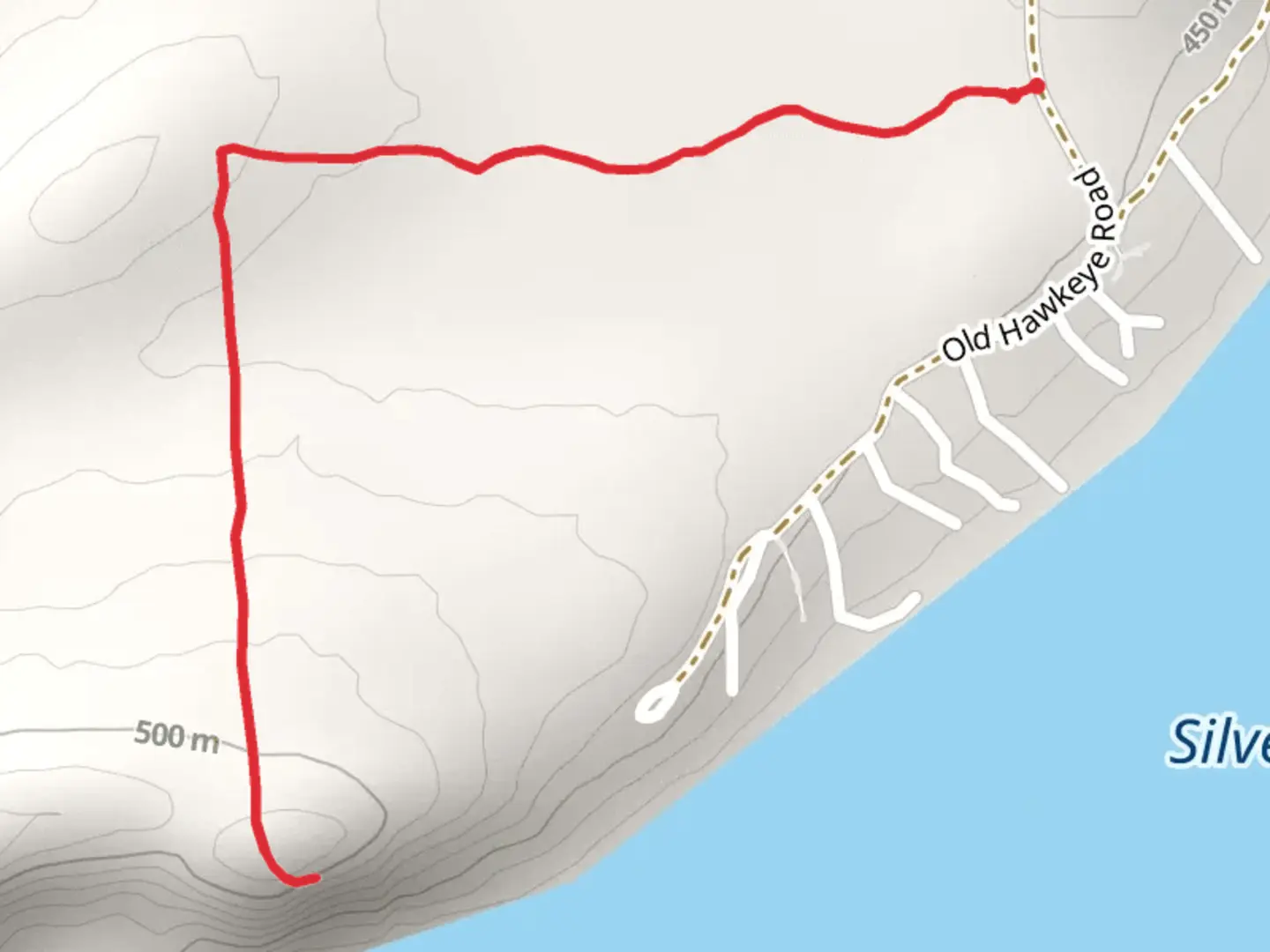 An image depicting the trail Silver Lake Bluffs Trail and its surrounding area.