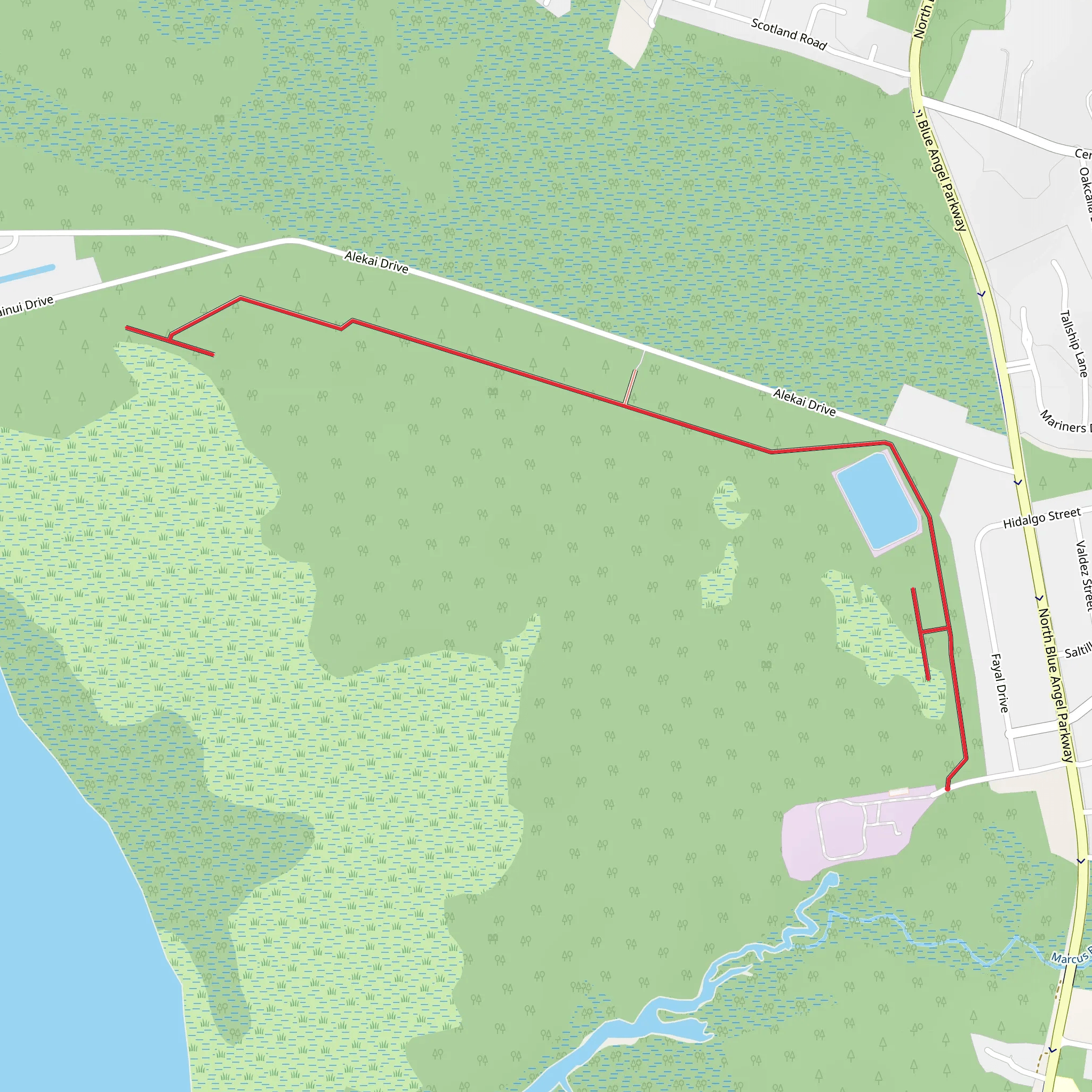 Bayou Marcus Birding Trail mobile static map