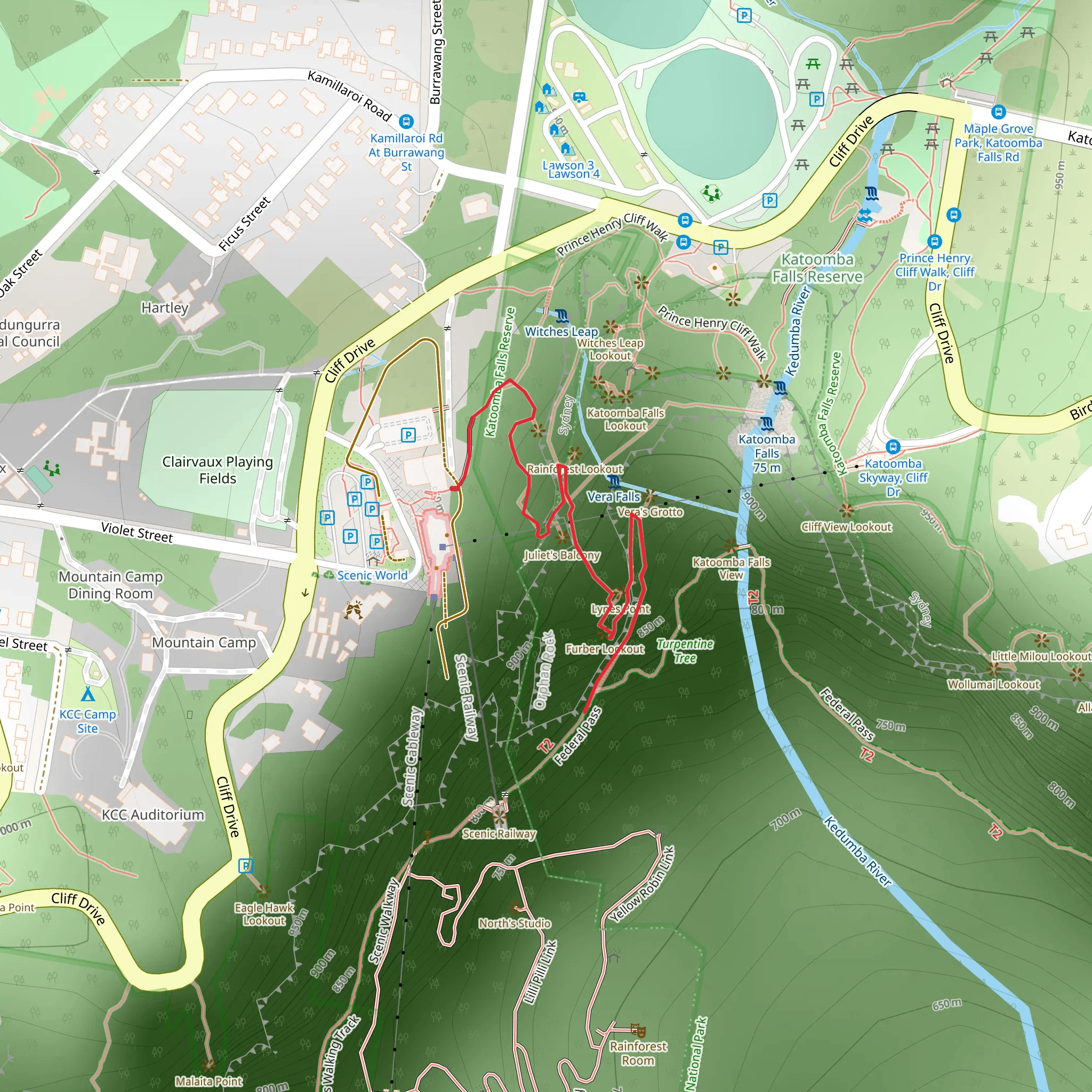 Furber Steps - Scenic Railway Track mobile static map