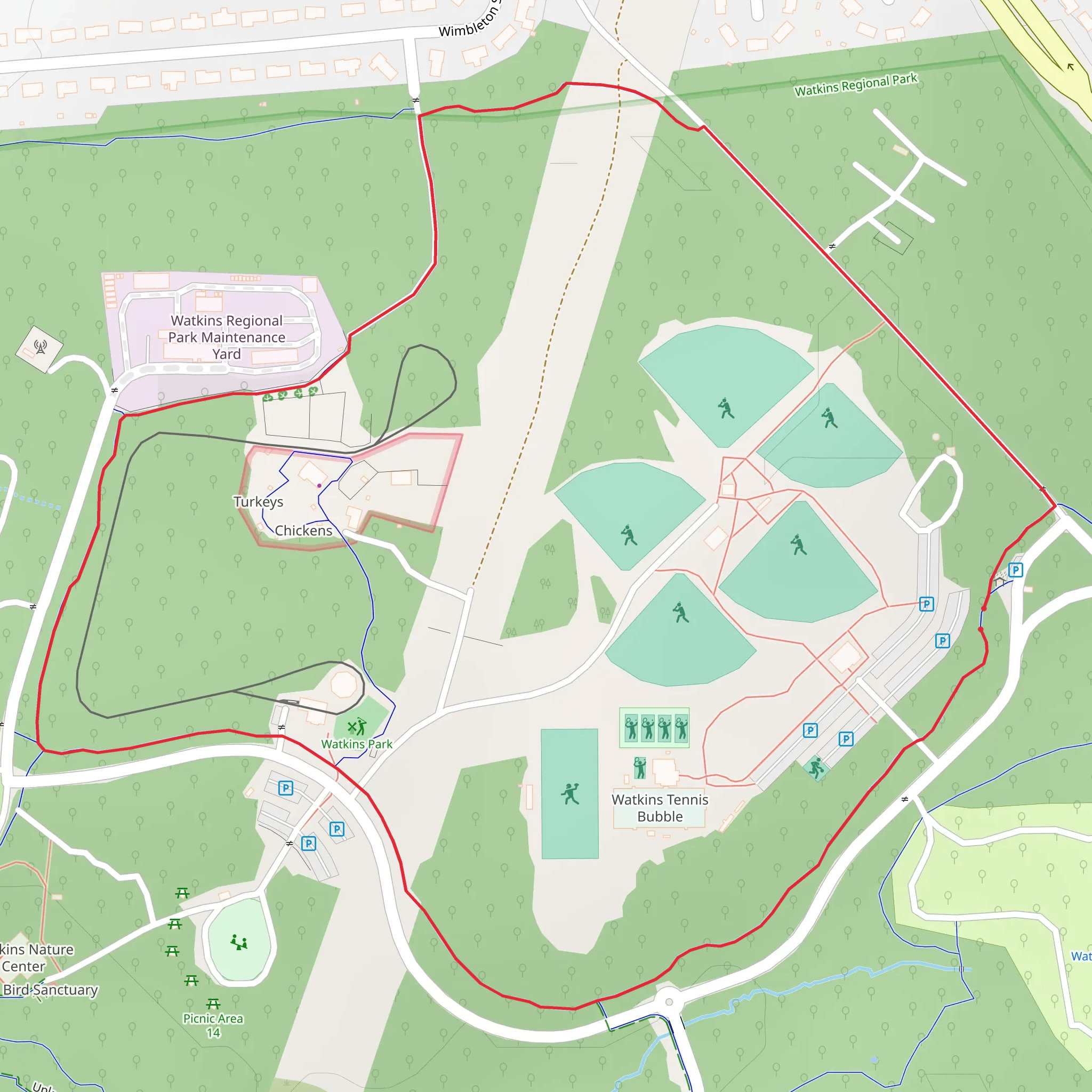 Spicebush Trail Loop mobile static map