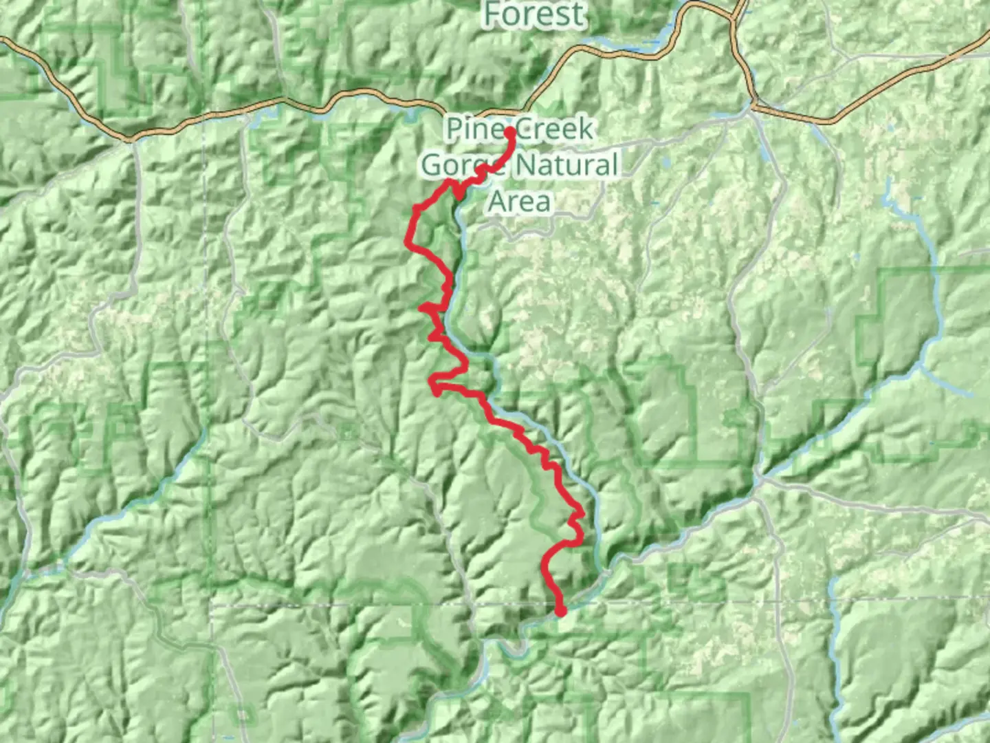 An image depicting the trail West Rim Trail - Blackwell and its surrounding area.