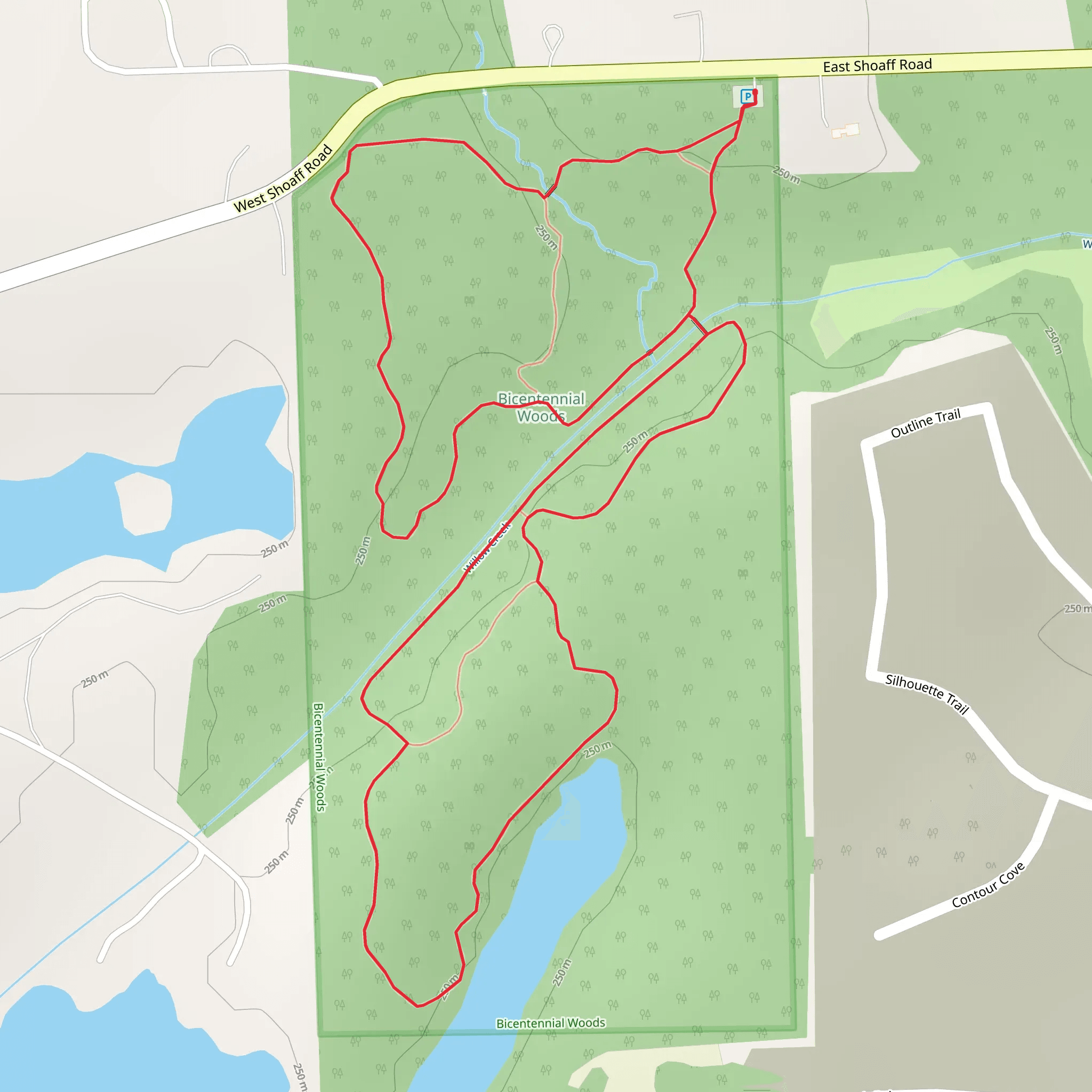Willow Creek Loop mobile static map