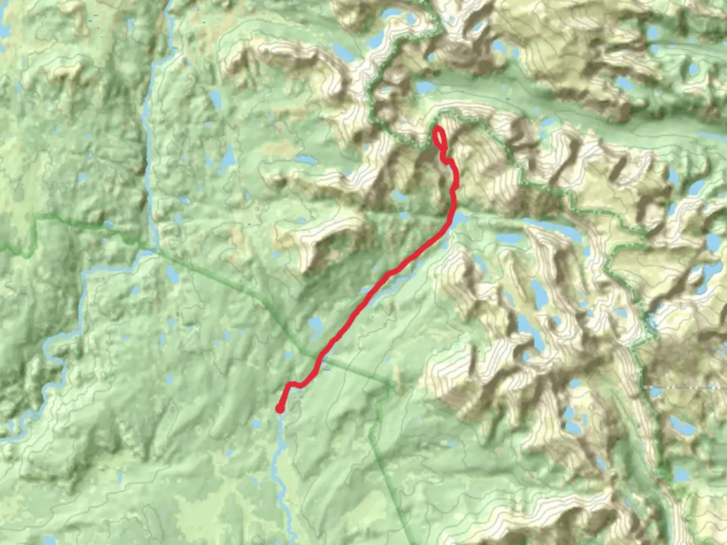 An image depicting the trail Arrowhead Lake Loop via Fremont and its surrounding area.