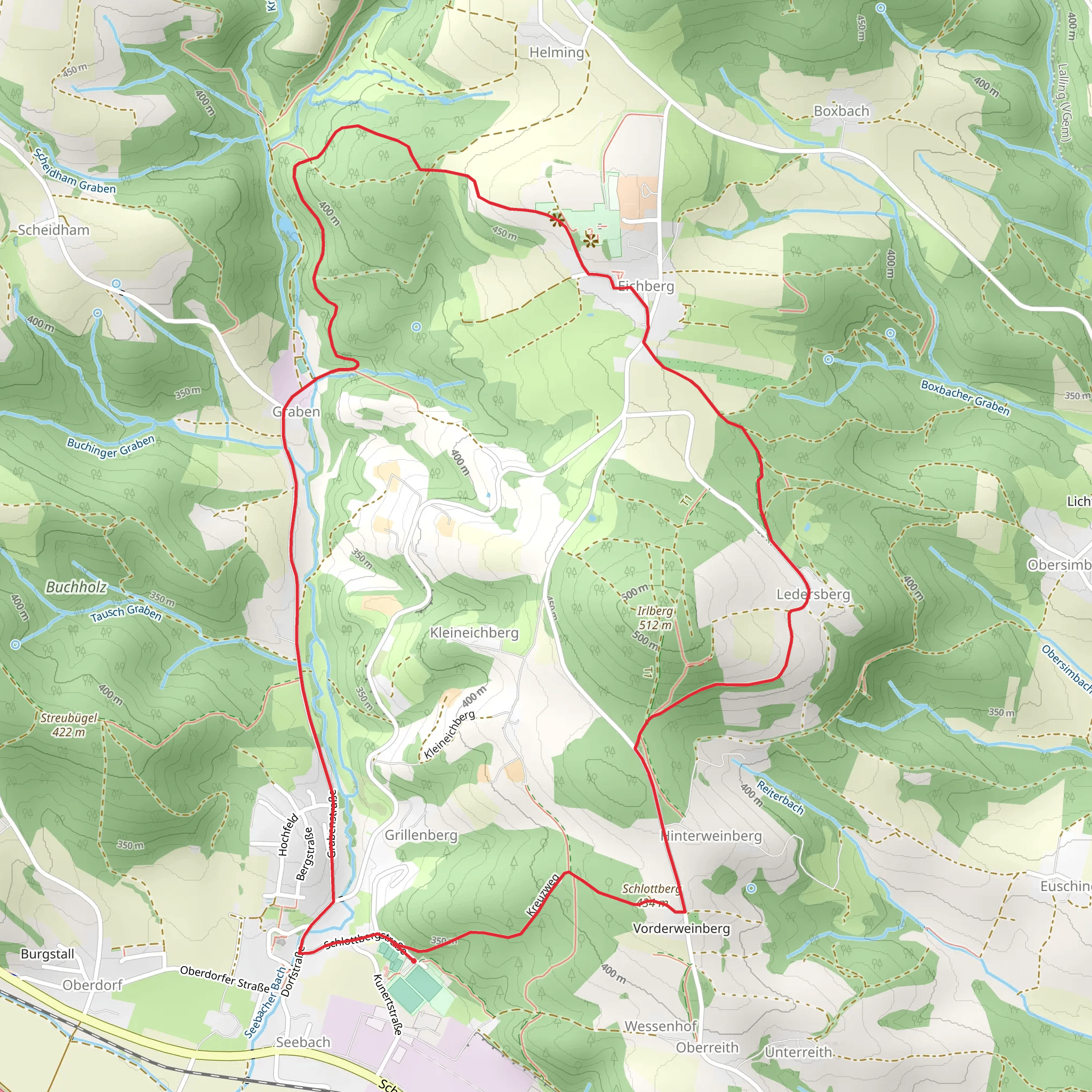Deggendorf Rundwanderweg 5 mobile static map