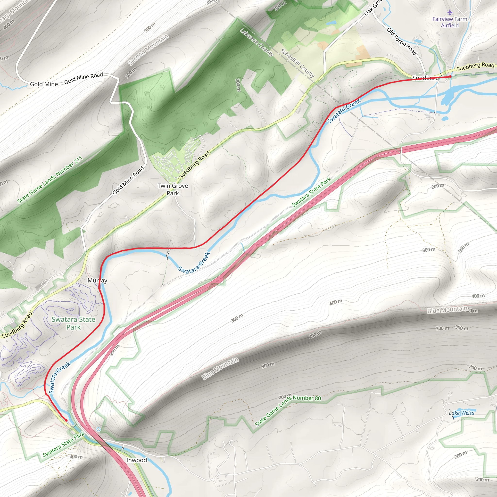 Swatara Creek mobile static map