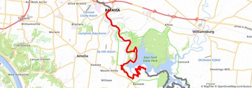American Discovery Trail South Route stage 83 Map