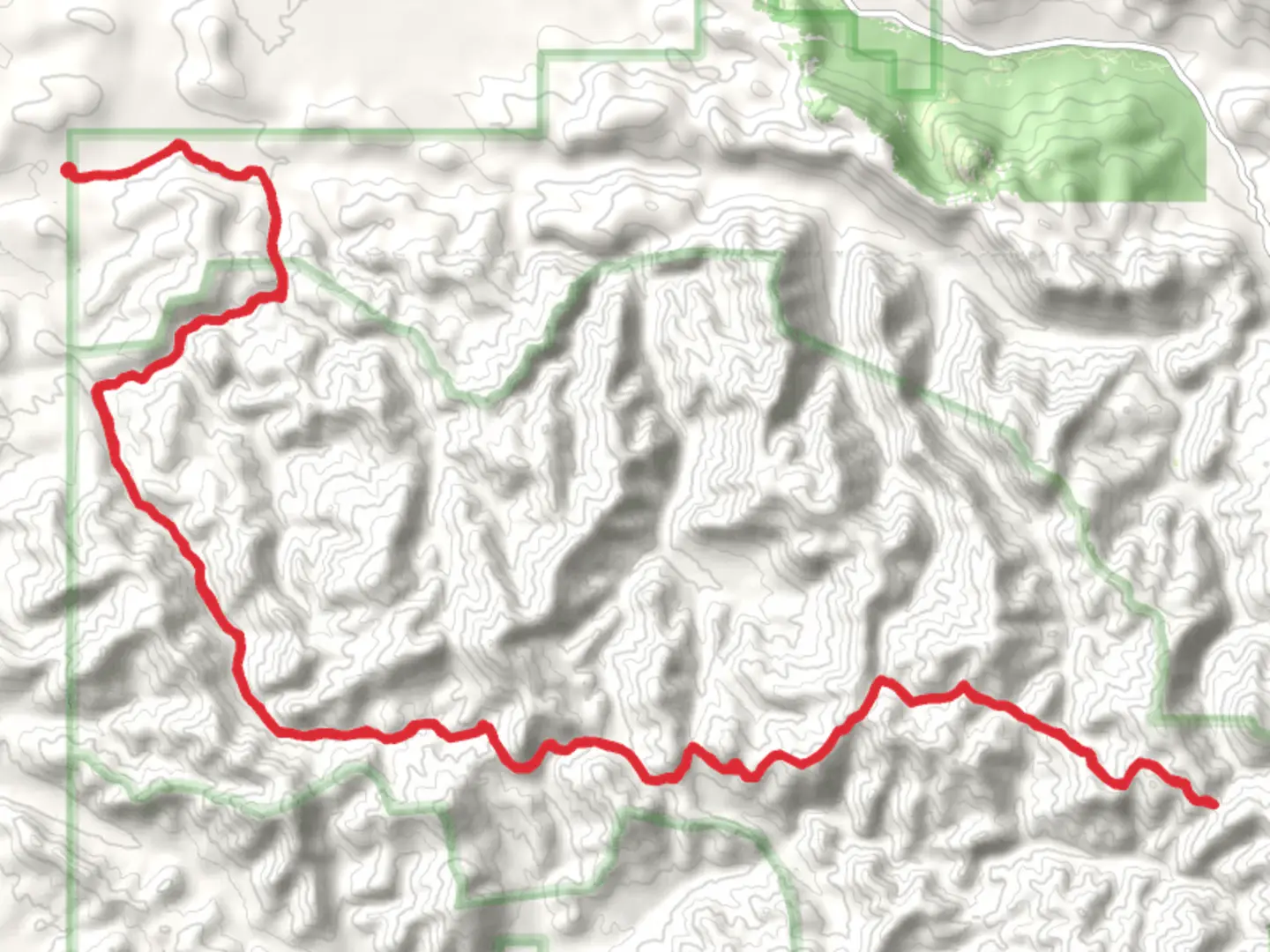 An image depicting the trail Witch Ridge Trail and its surrounding area.