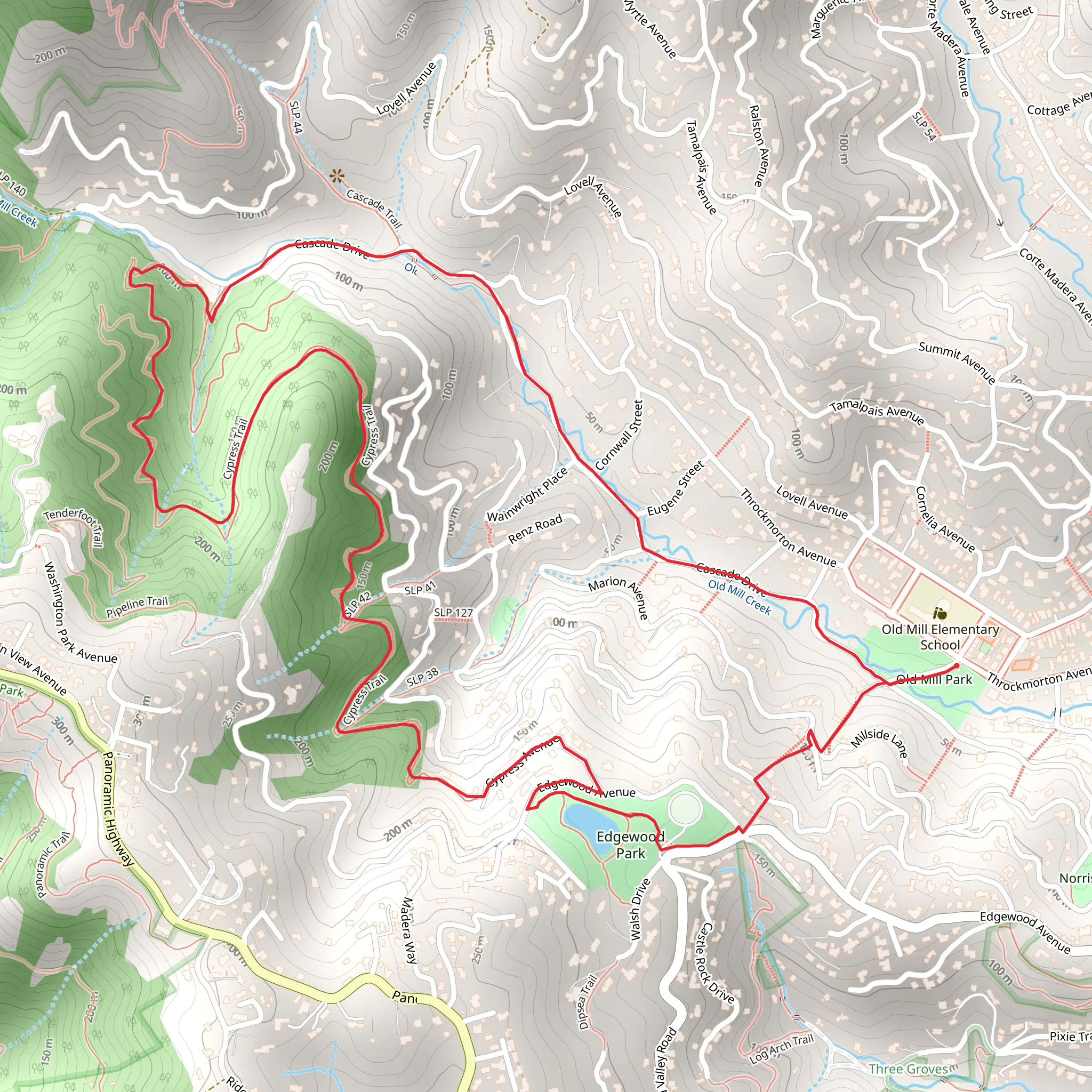 Cypress Trail mobile static map