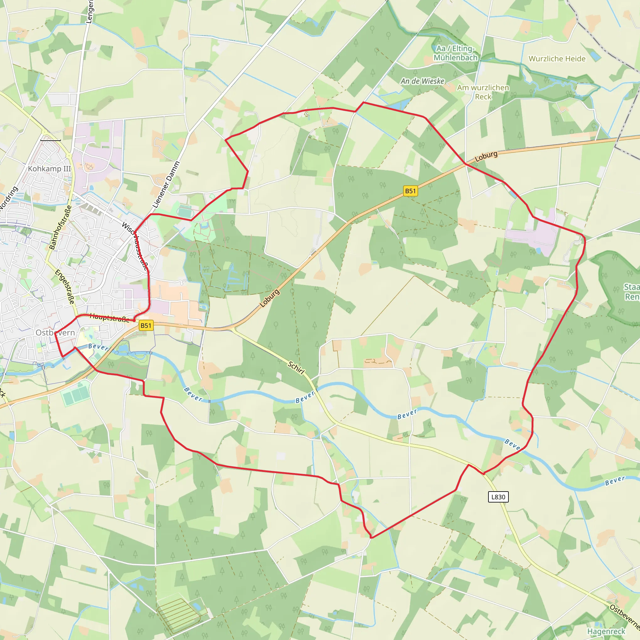 Ostbevern Eastern Loop mobile static map