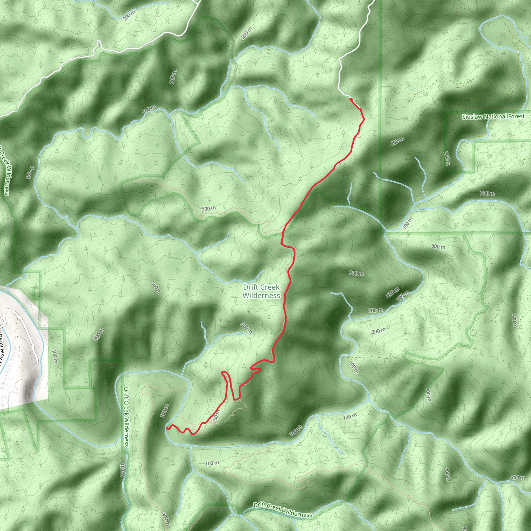 Horse Creek North Trail mobile static map