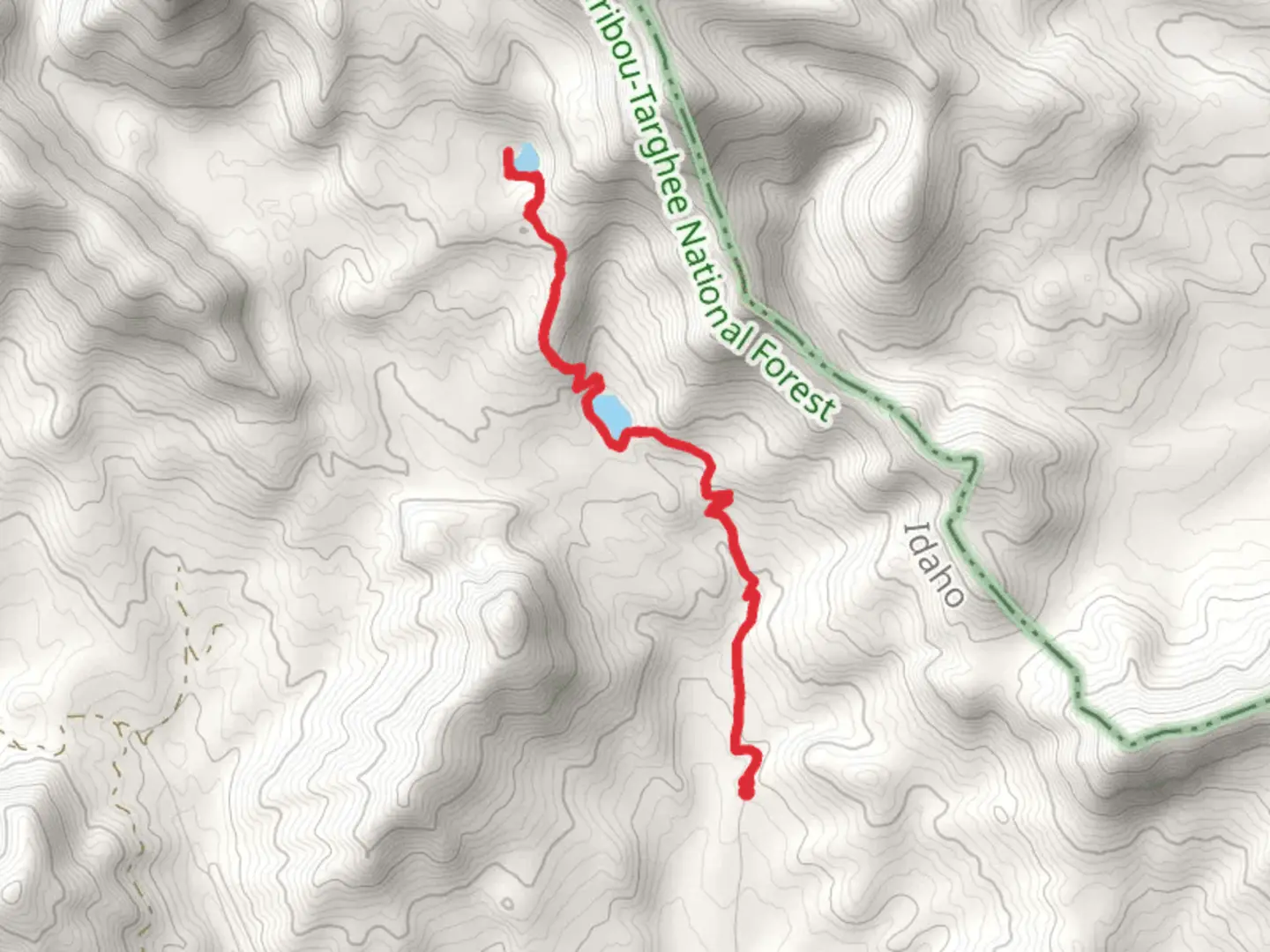 An image depicting the trail Hancock Lake and Aldous Lake via CDT and its surrounding area.