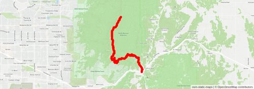 Southwestern Horseshoe Trail stage 157 Map