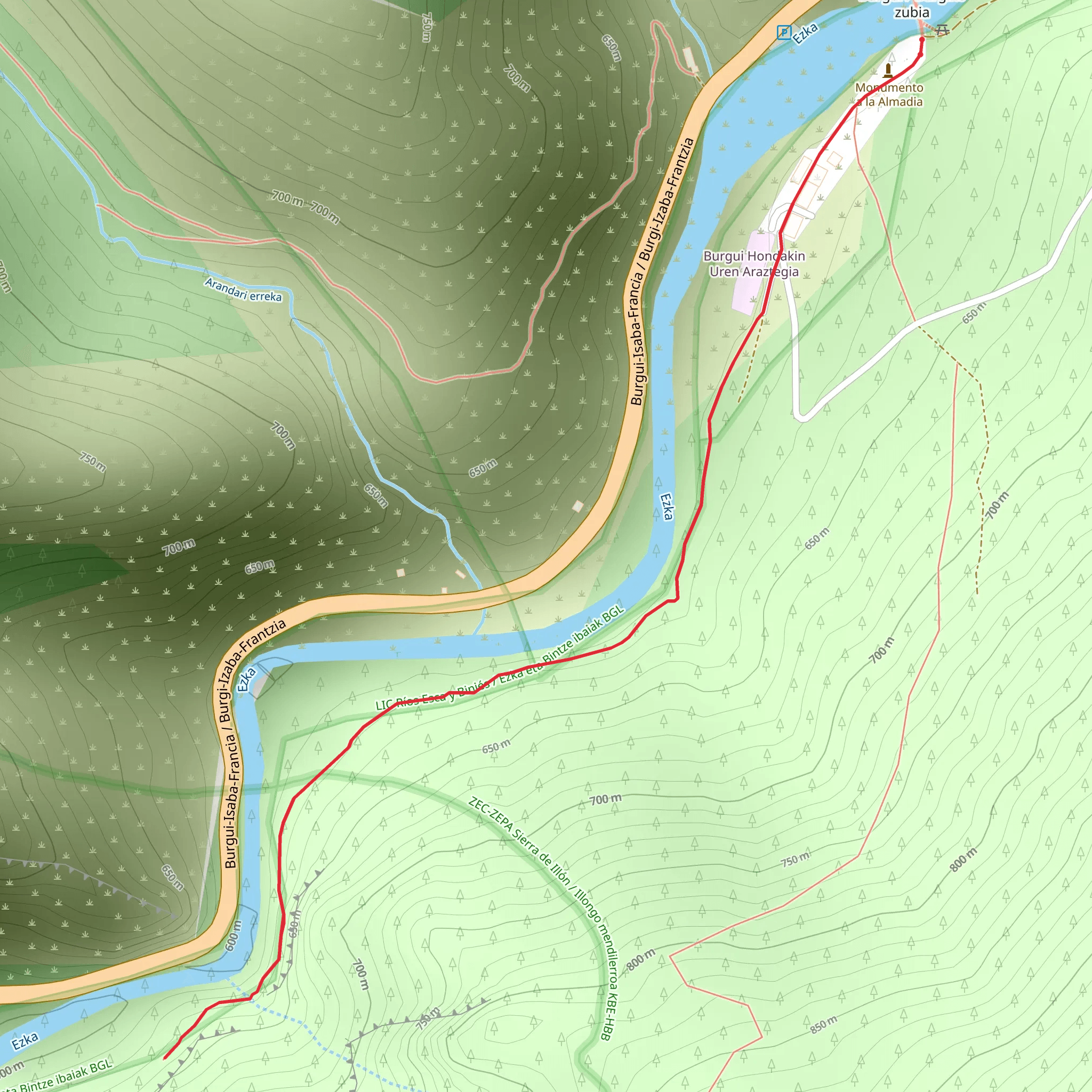 Bourgui Gorge SL NA 78 mobile static map