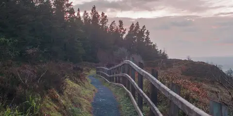 An image depicting the trail Lough Navar Forest – Lough Navar Lakes Walk and its surrounding area.
