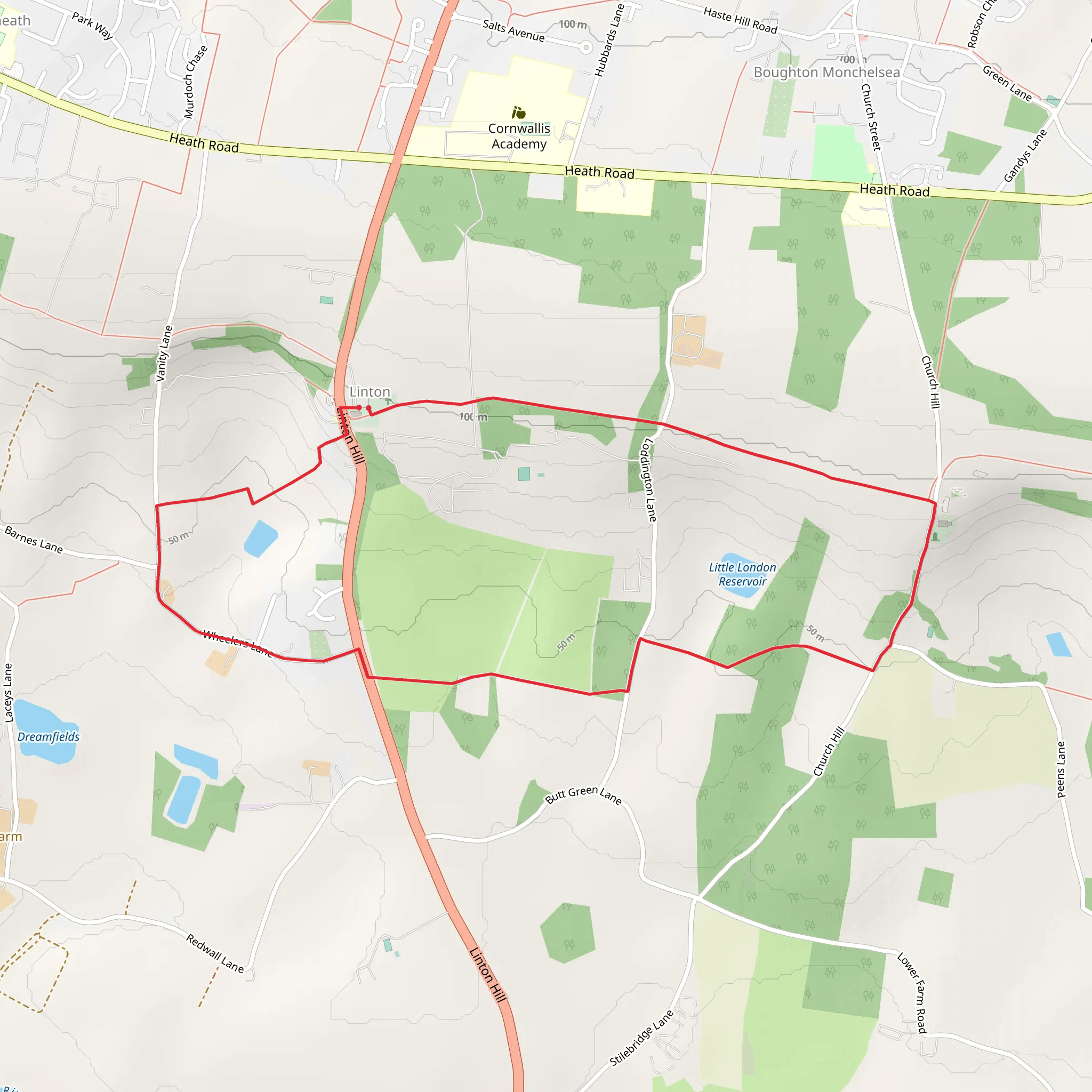 Linton Park mobile static map