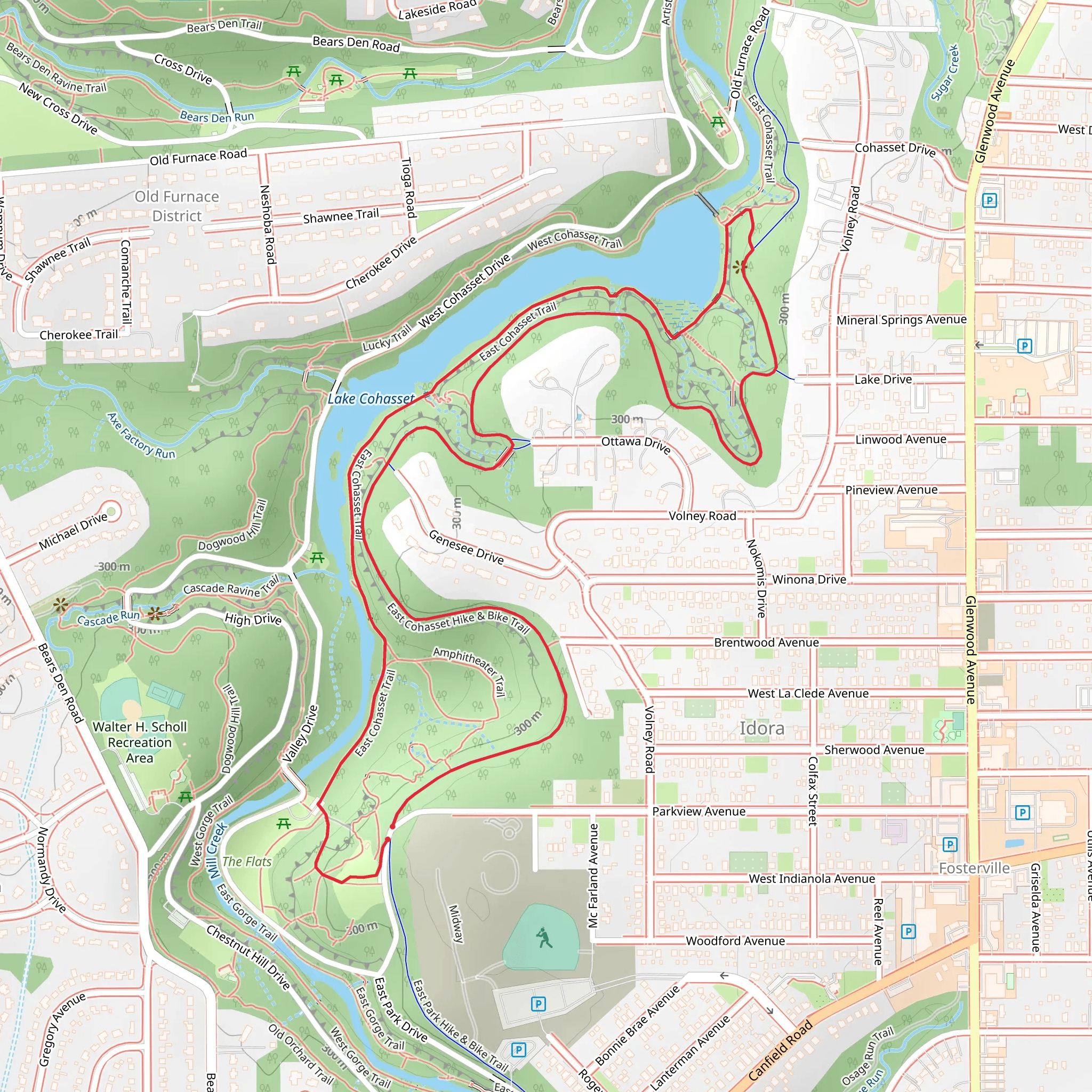 East Cohasset Loop Trail mobile static map