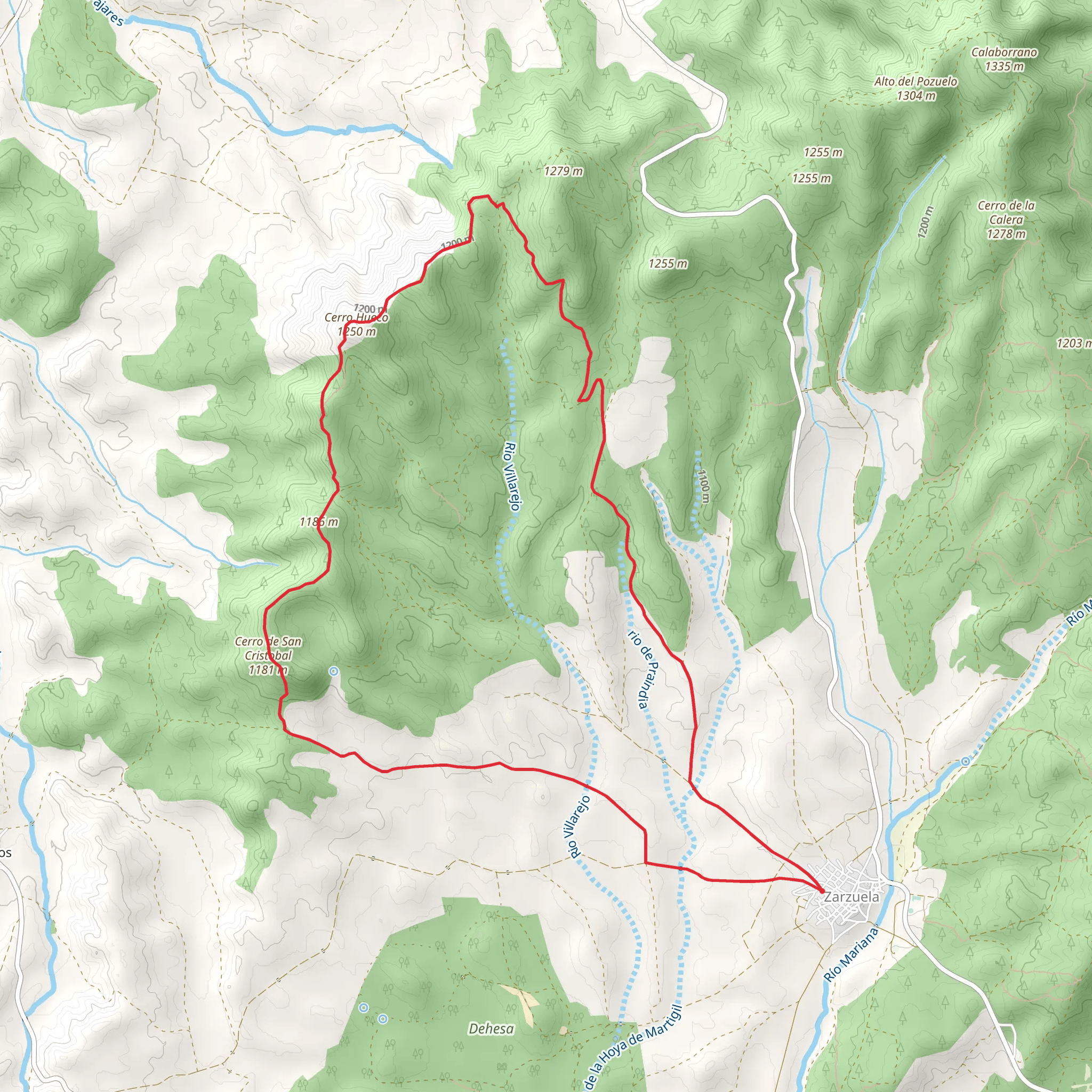 San Cristobal Hill Route PR CU 34 mobile static map