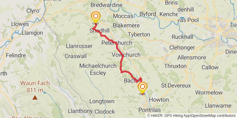 Herefordshire Trail stage 5 Map