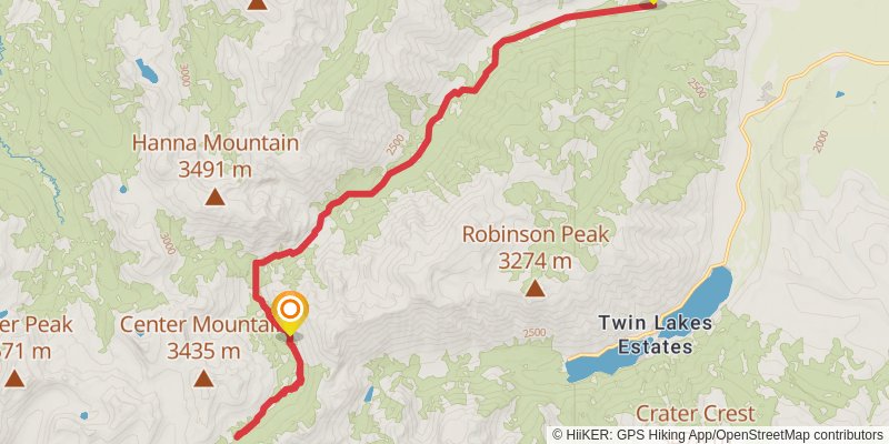 Buckeye Pass via Buckeye Canyon Trail stage 3 Map