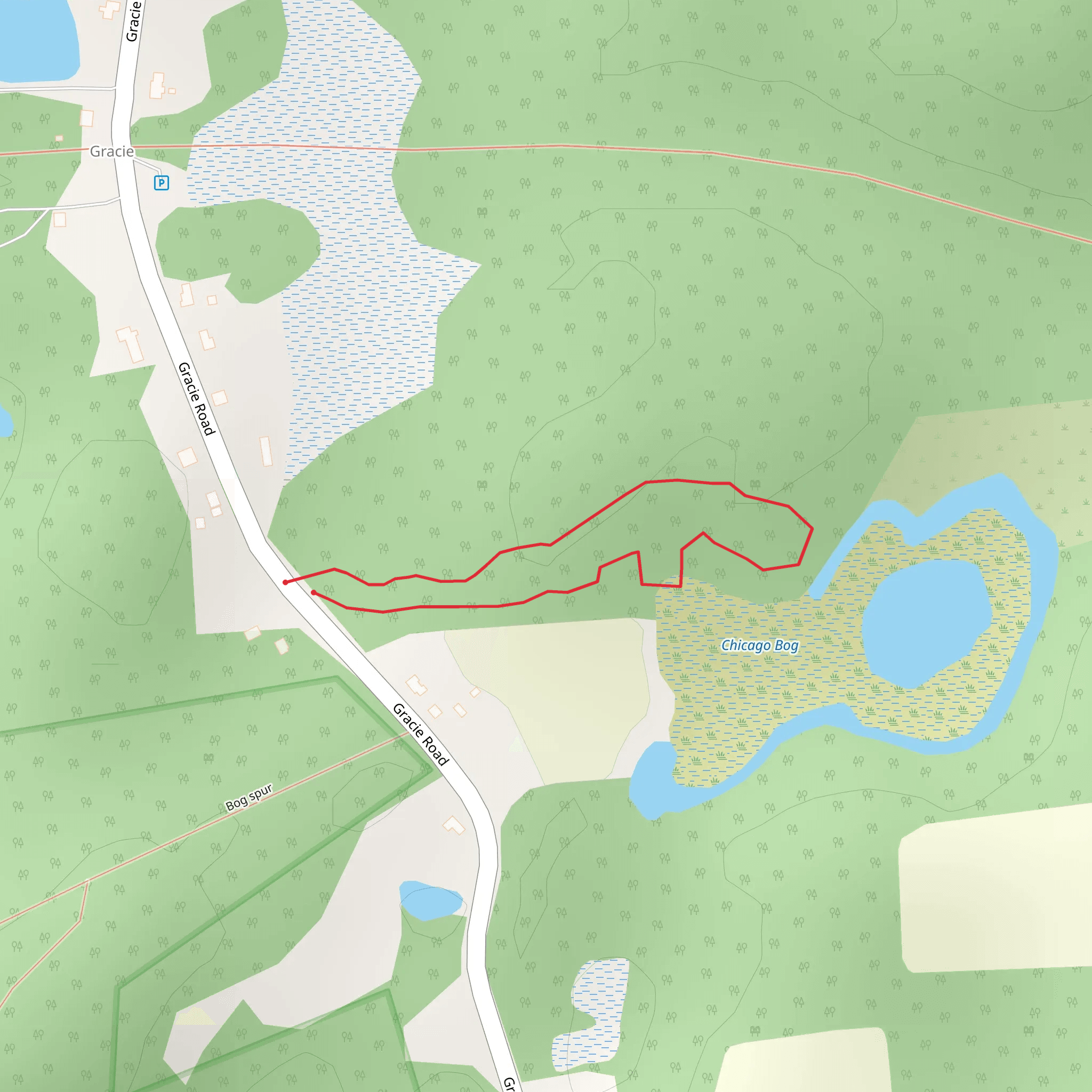 Gracie Road Loop mobile static map