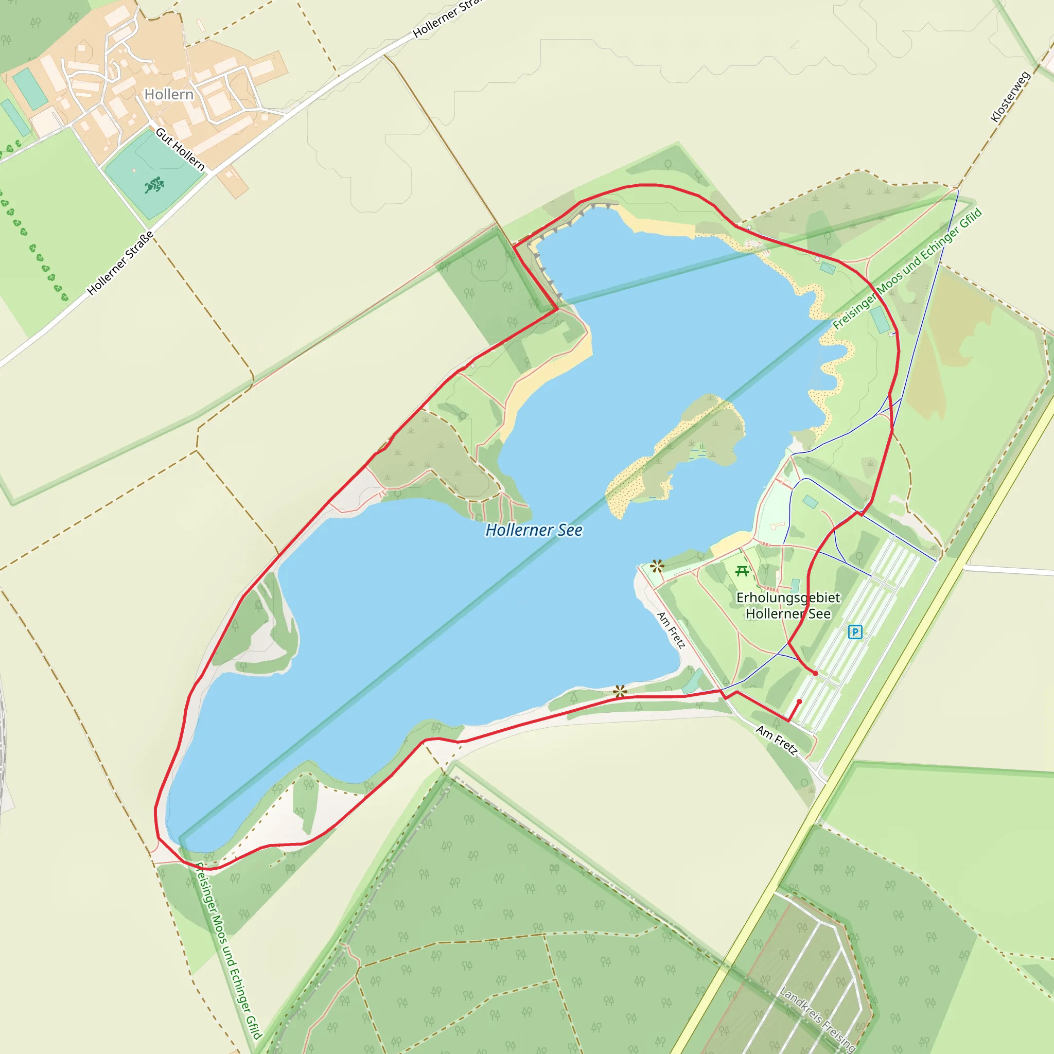 Hollerner See Loop mobile static map