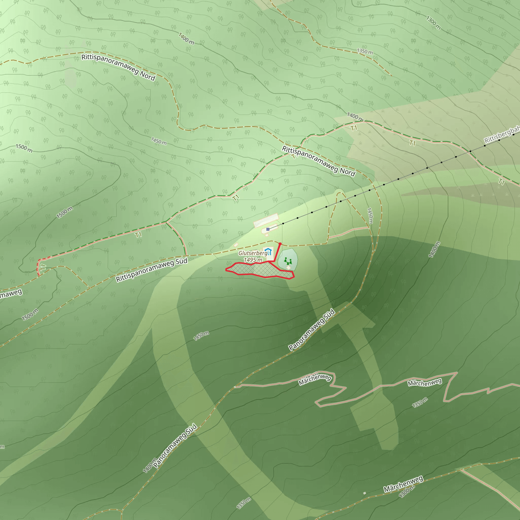 Rittisberg Barefoot Trail mobile static map