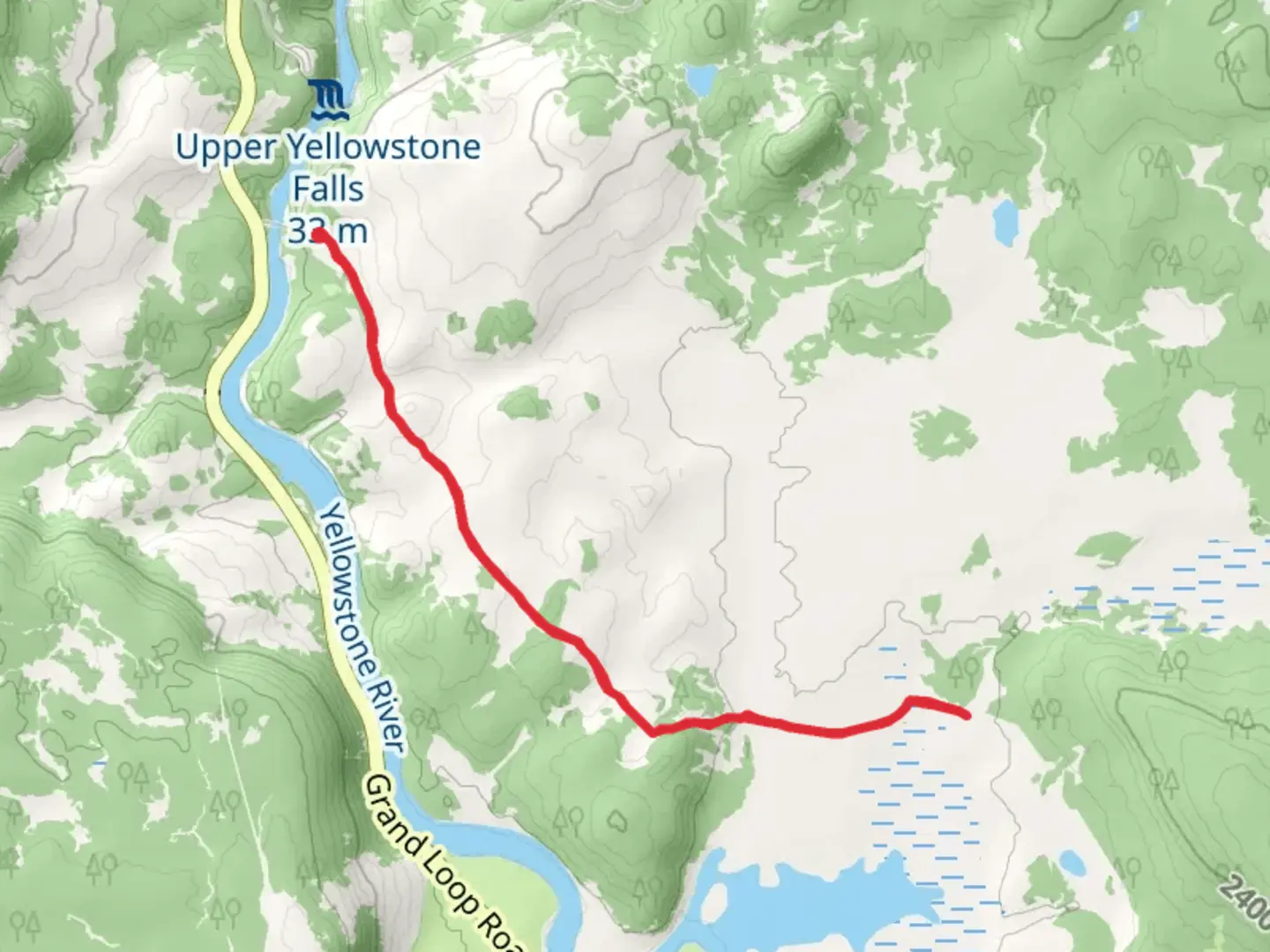 An image depicting the trail Howard Eaton Trail-Fishing Bridge-Canyon and its surrounding area.