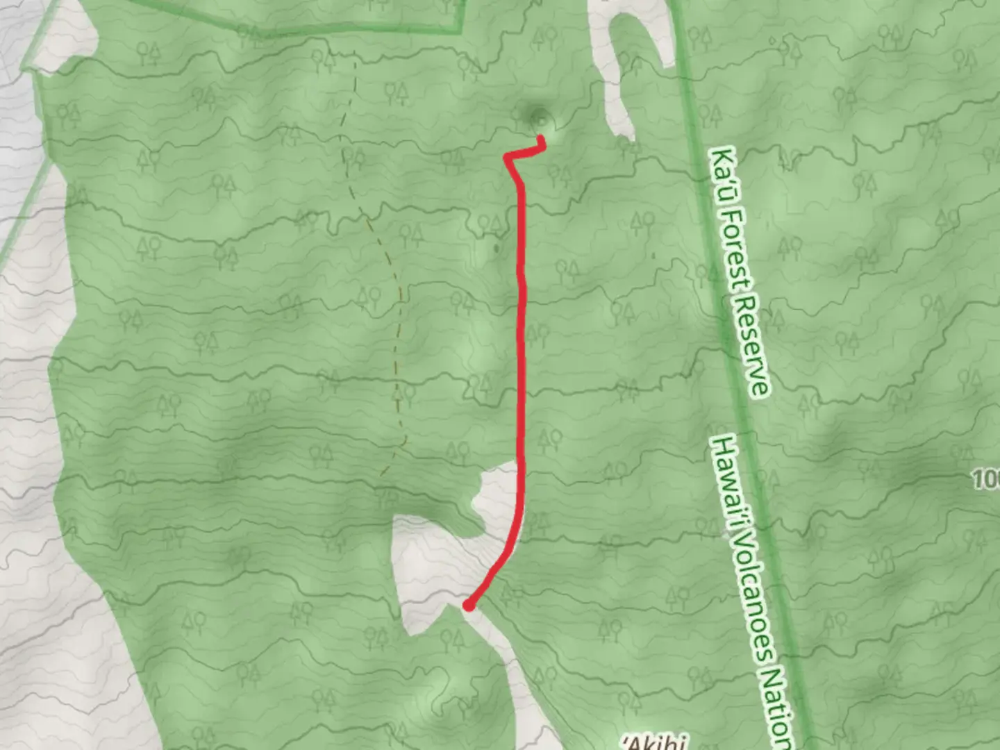 An image depicting the trail Pit Crater Trail and its surrounding area.