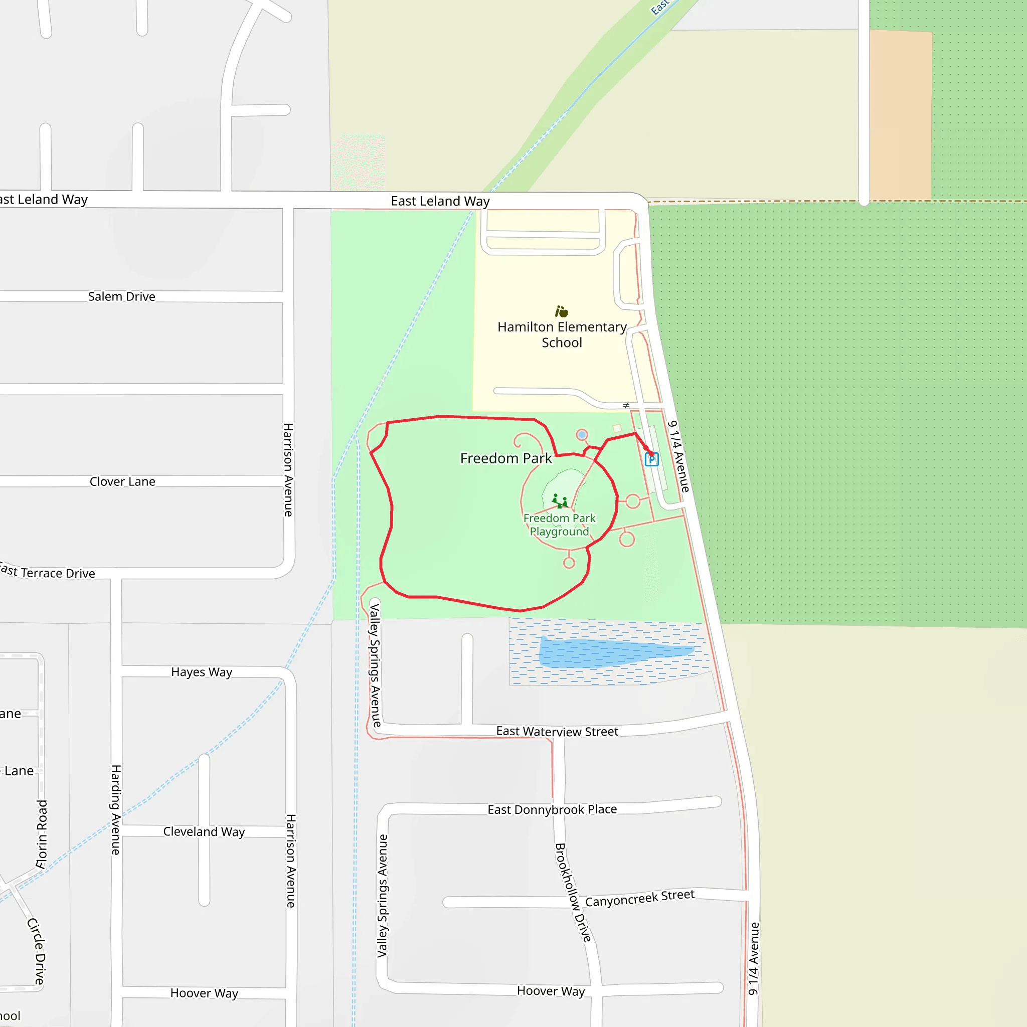 Freedom Park Loop mobile static map