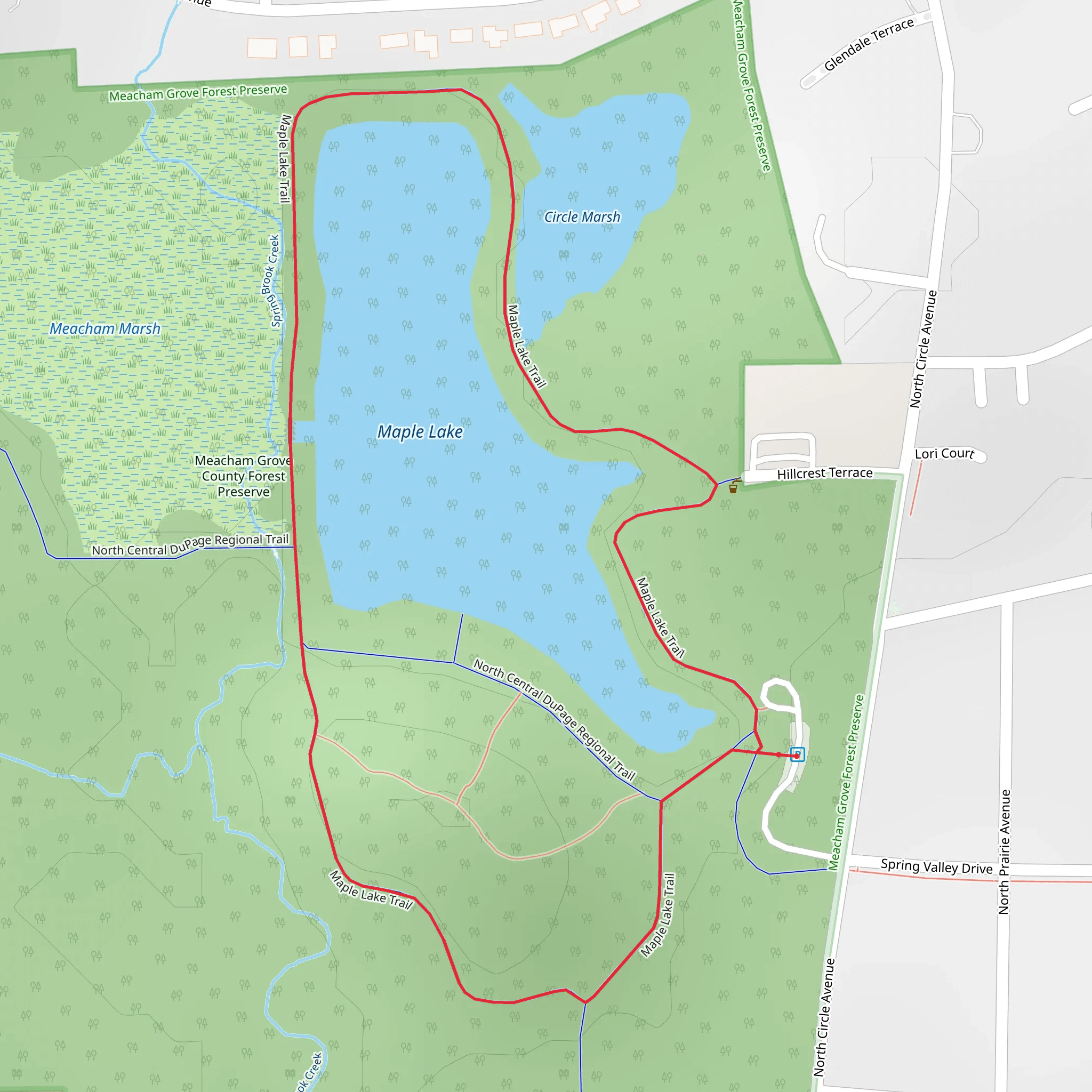 Maple Lake Loop mobile static map