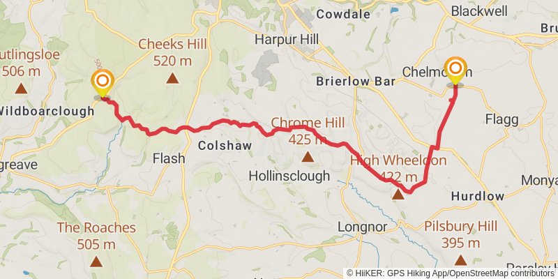 Bullock Smithy Hike stage 4 Map