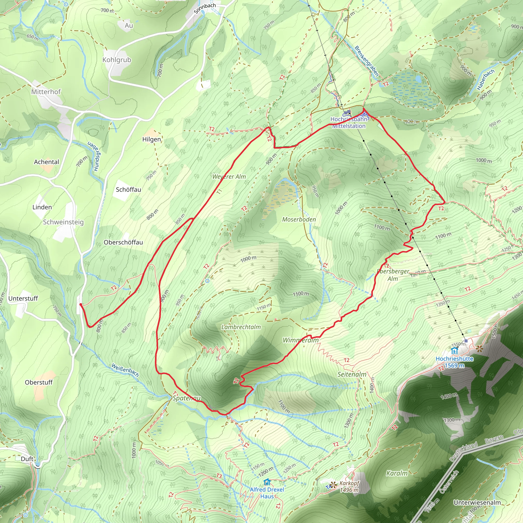 Wanderweg 45 Samerberg mobile static map