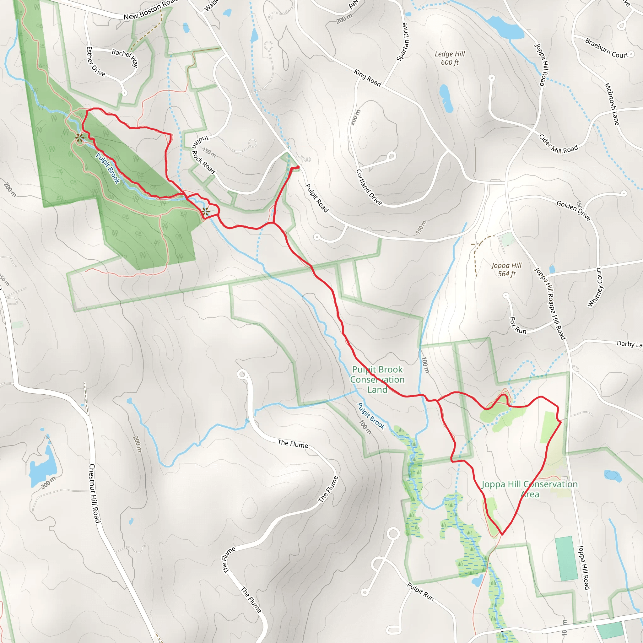 Pulpit Rock Conservation Area and Joppa Hill Farms Loop Trail mobile static map