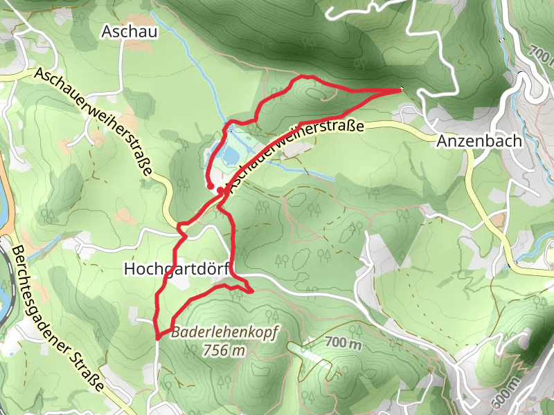 Hochgartdörfl and Naturbad Aschauerweiher Loop