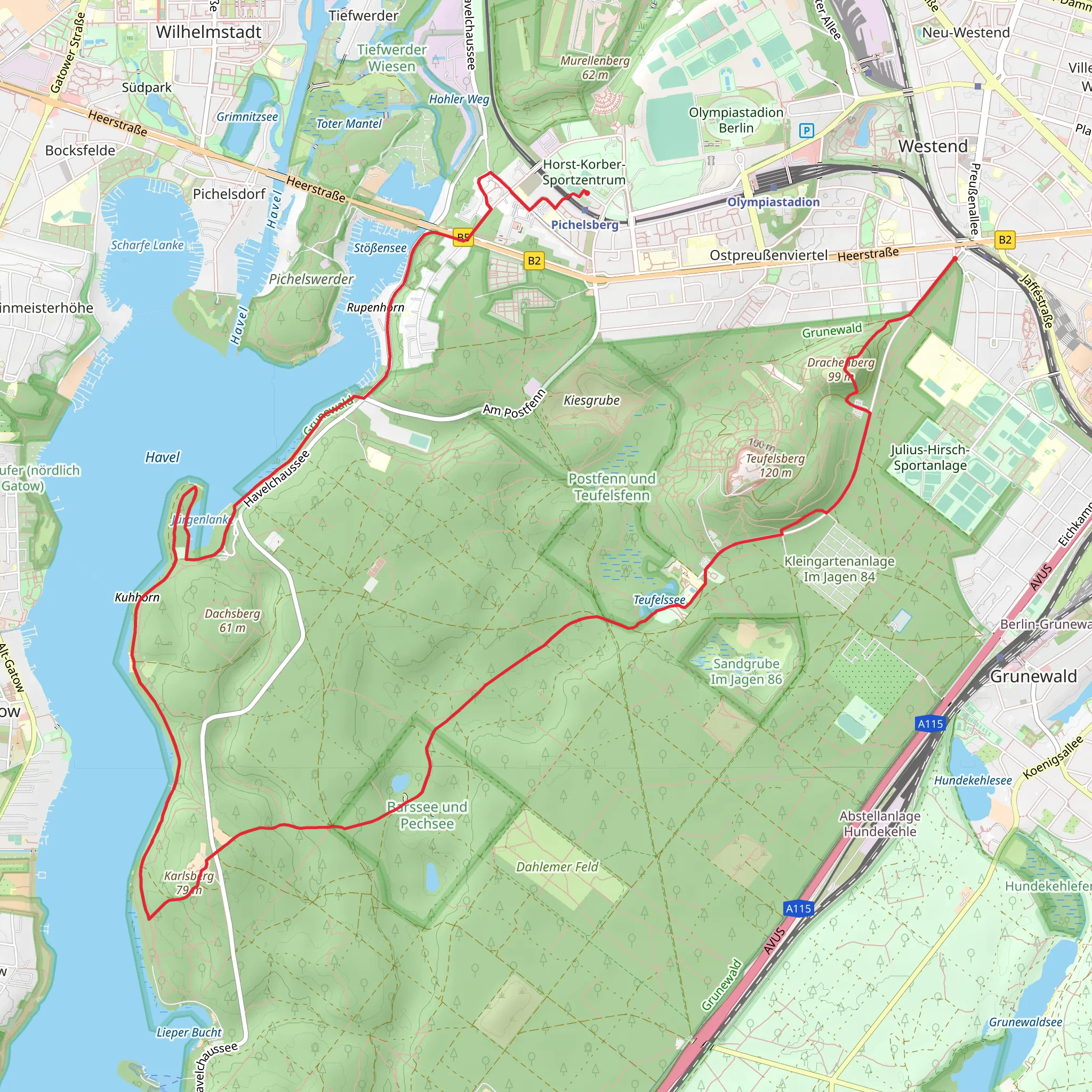 Postfenn und Teulefenn Loop mobile static map
