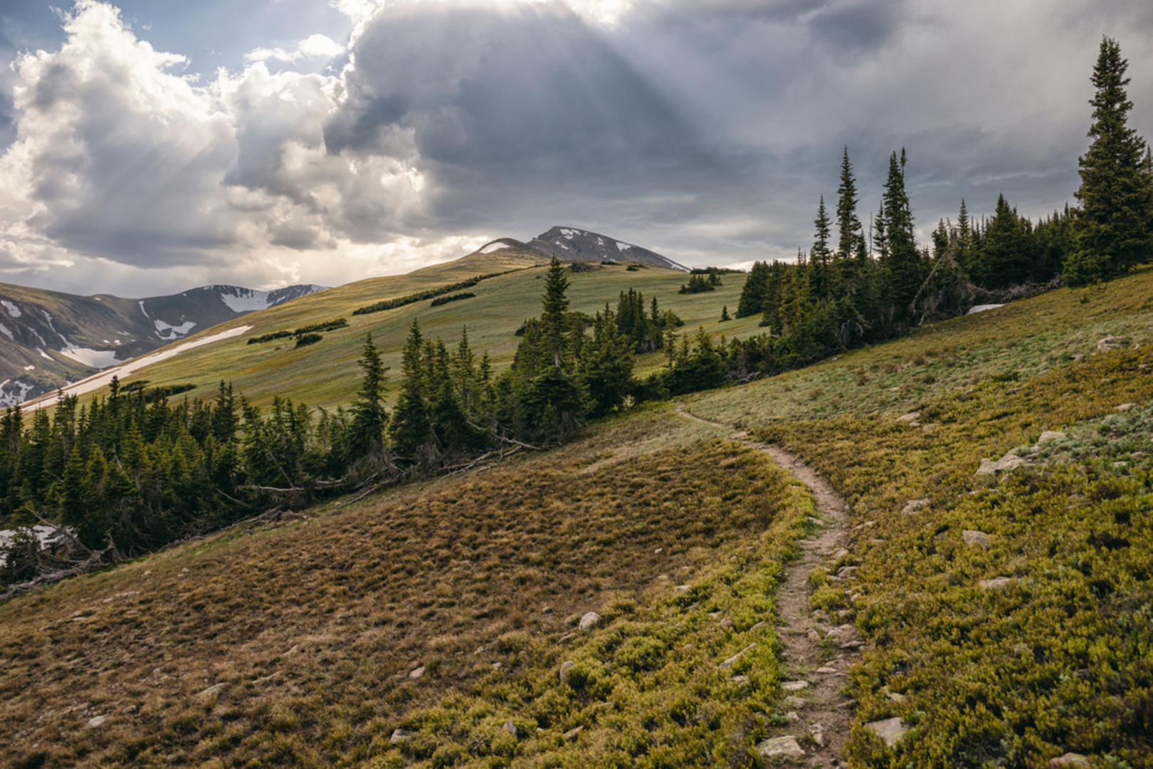 An image depicting the trail James Peak and its surrounding area.
