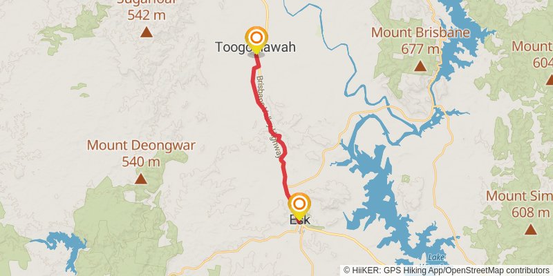 Brisbane Valley Rail Trail stage 4 Map