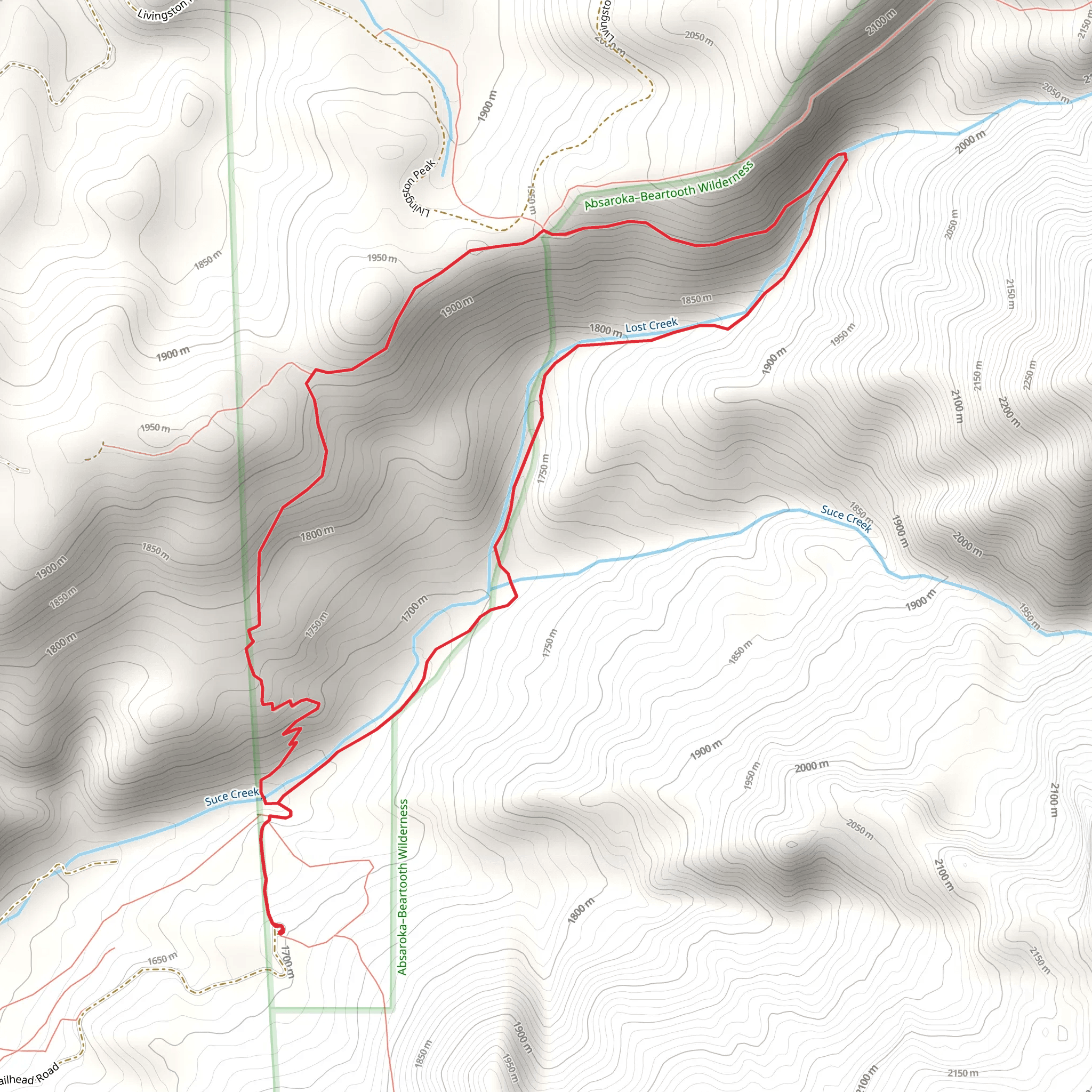 Suce Creek Trail mobile static map