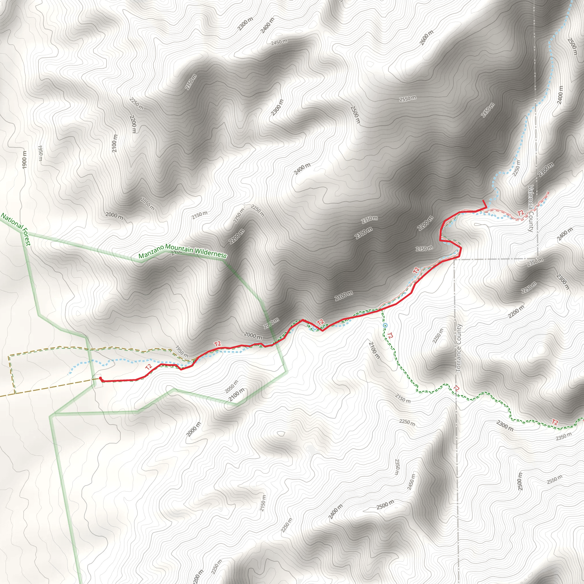 Monte Largo Trail mobile static map