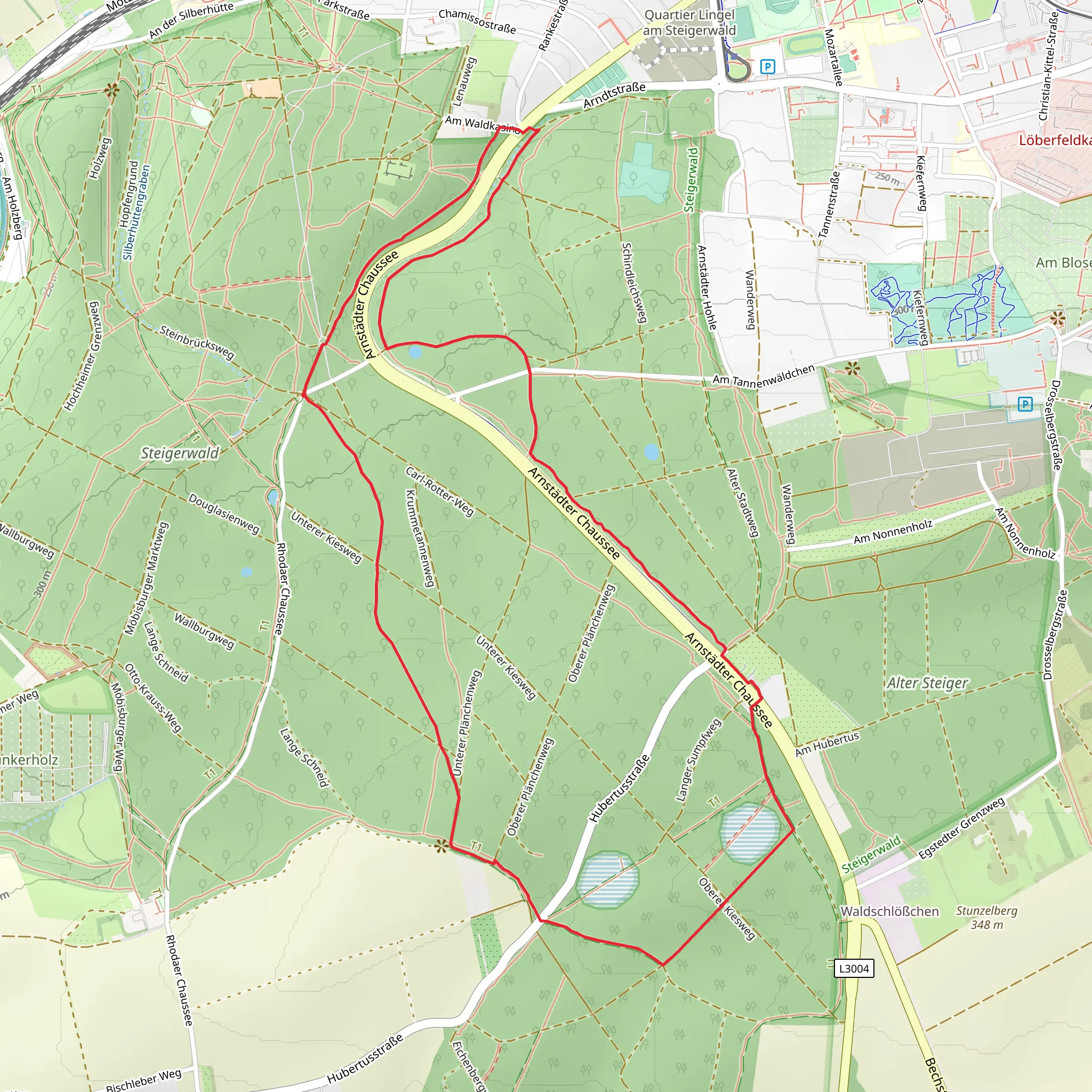 Erfurter Steigerwald mobile static map