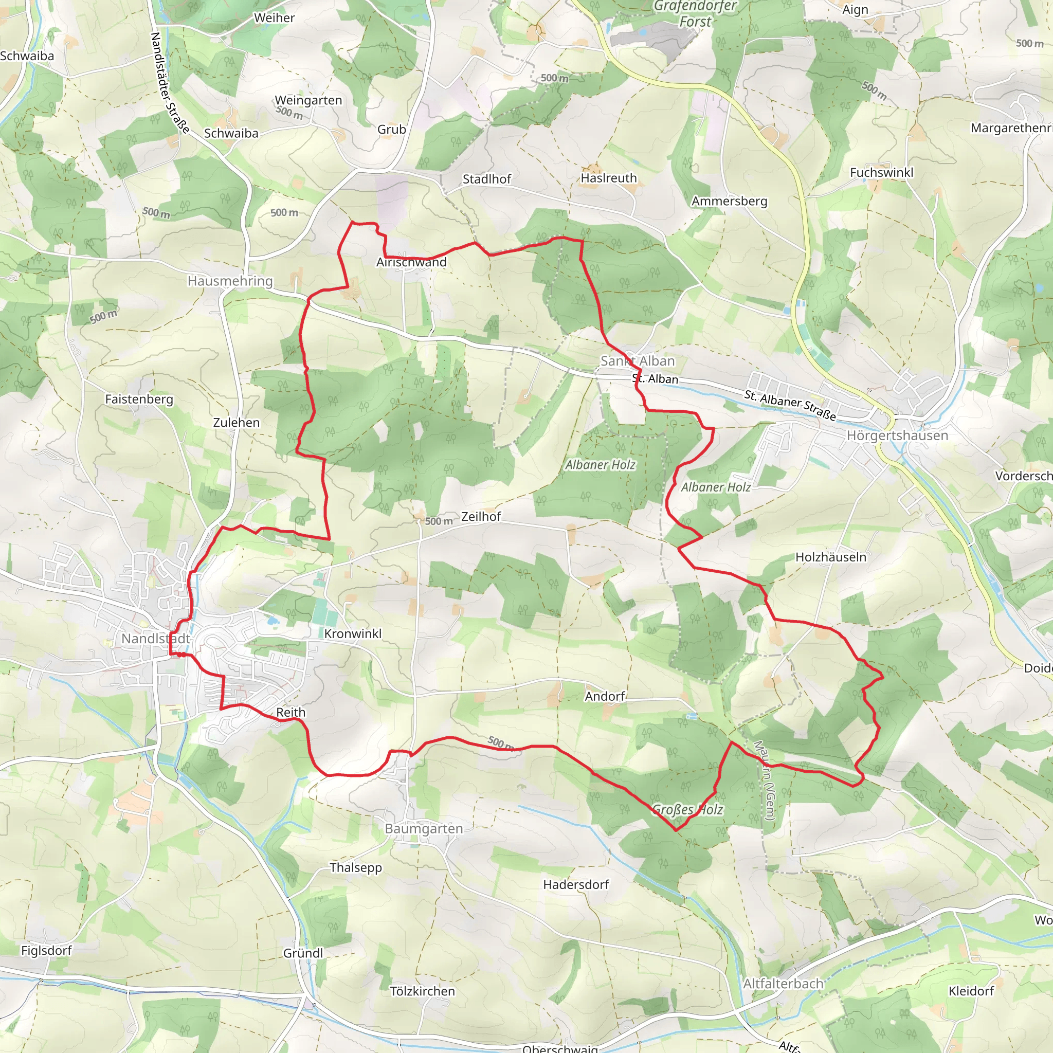 Naldlstadt East Loop mobile static map