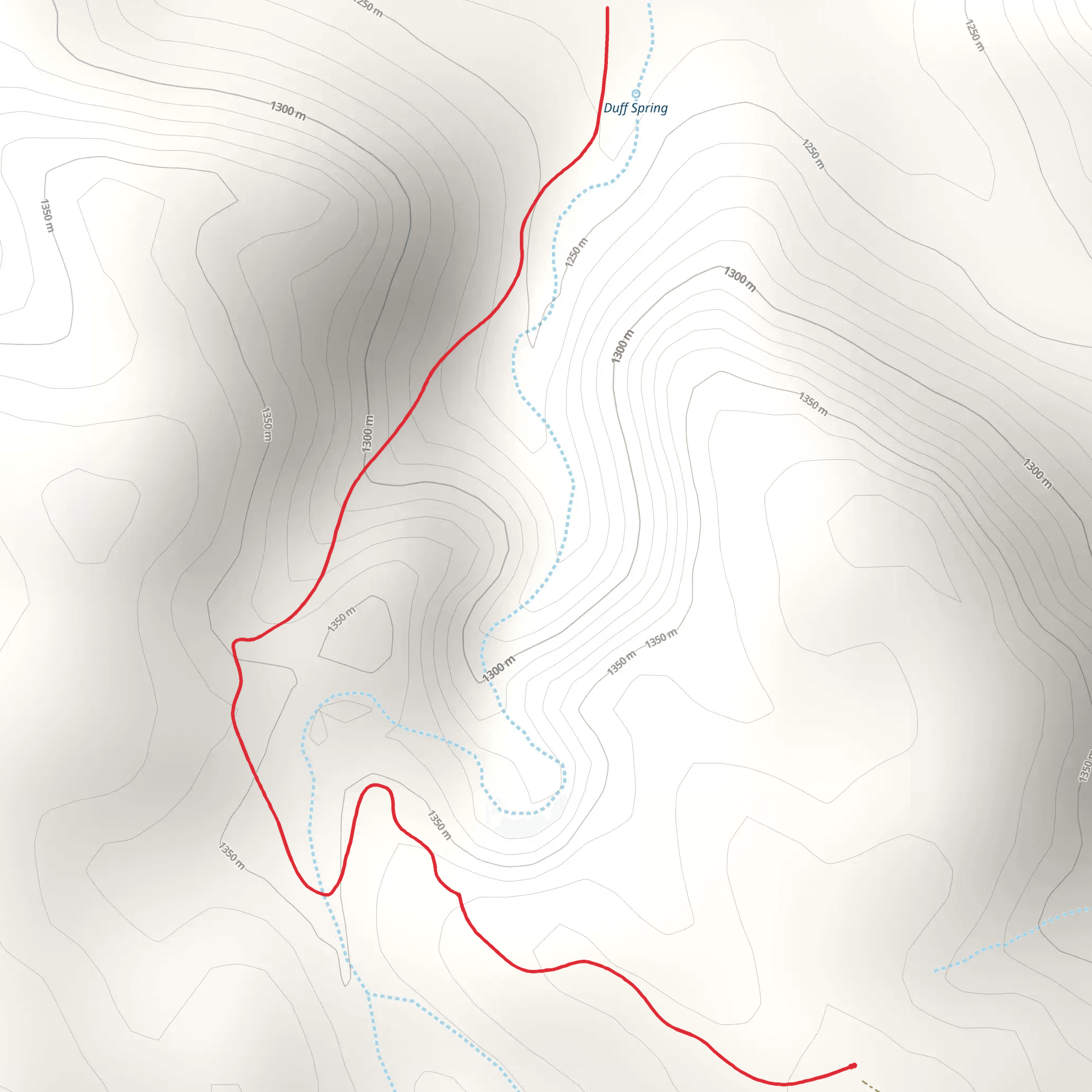 Duff Springs Trail mobile static map