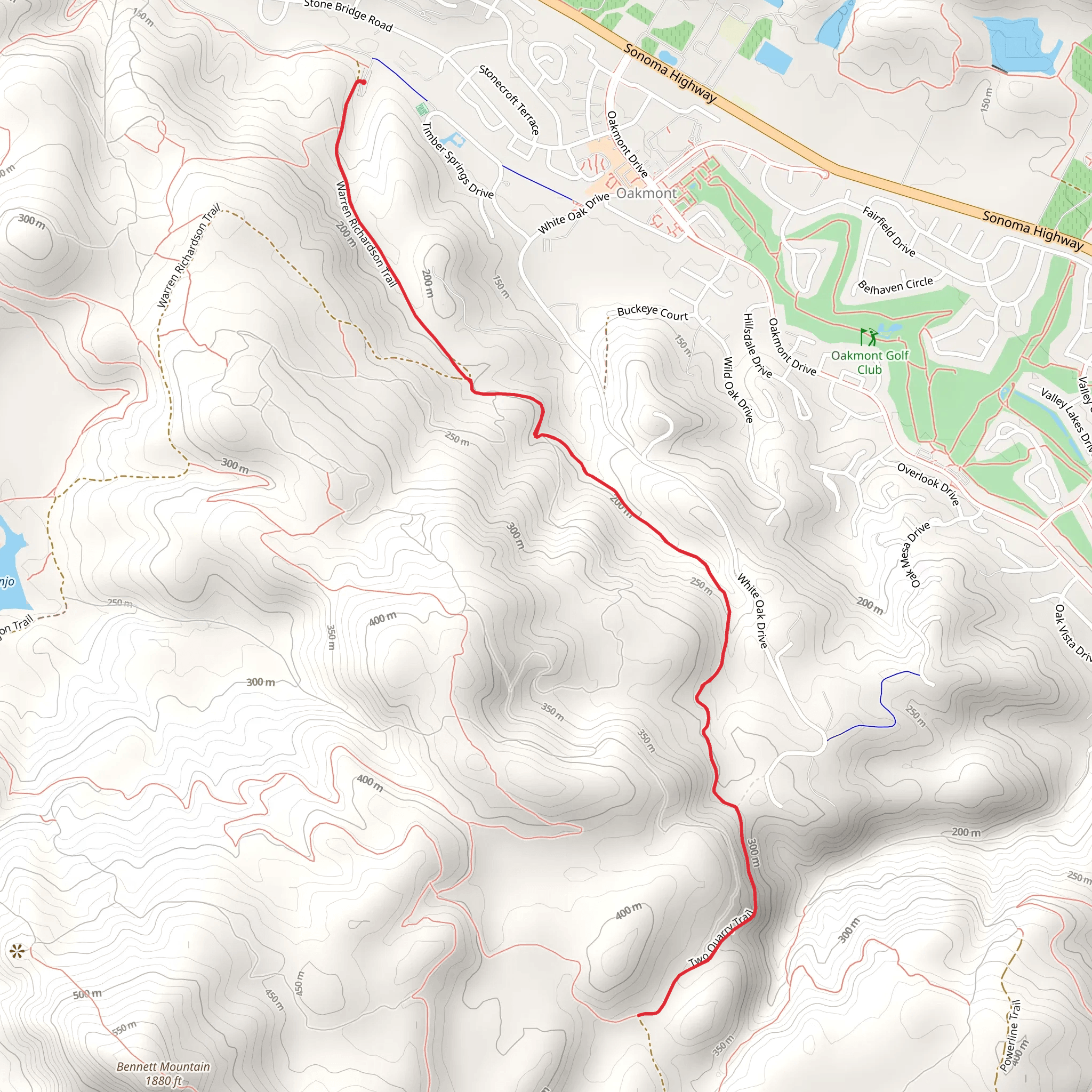 Two Quarry Trail mobile static map
