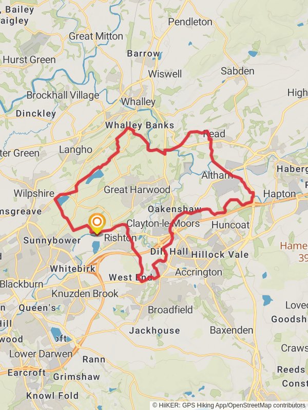 Great Harwood Loop from Rishton Lancashire England