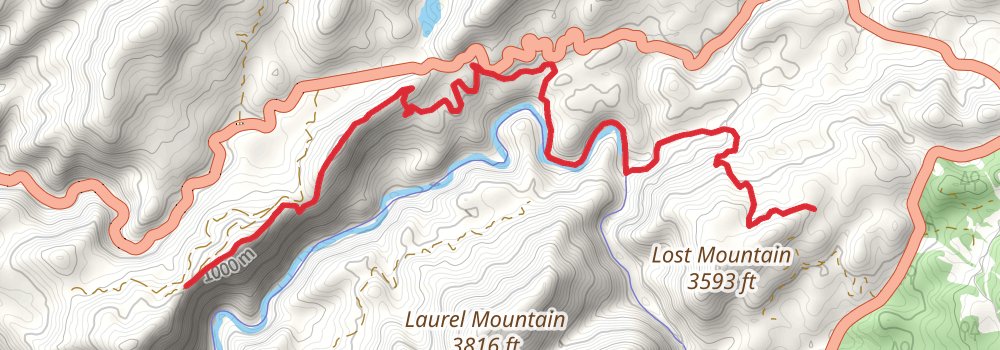 Appalachian Trail Section Hike - Bland to Damascus stage 11 Map